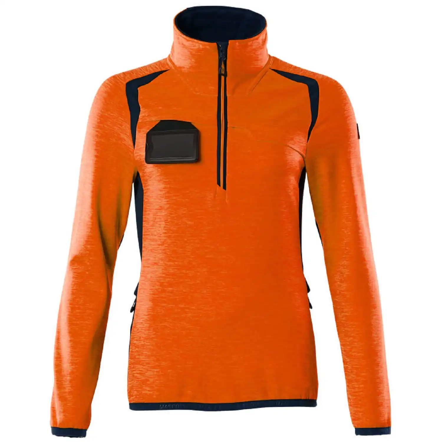 Damen Fleecepullover "ACCELERATE SAFE" in orange/schwarzblau, XXL - Thumbnail 1