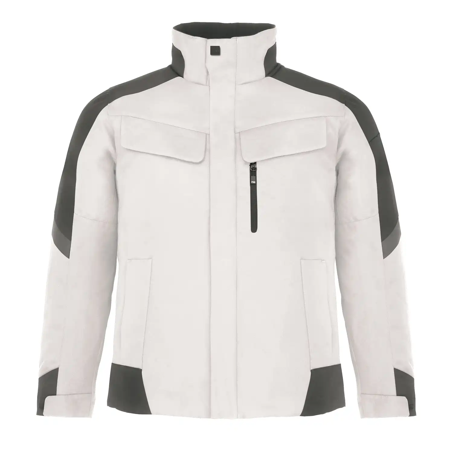 Arbeitsjacke "LARS" in weiß/anthrazit, L - Thumbnail 1