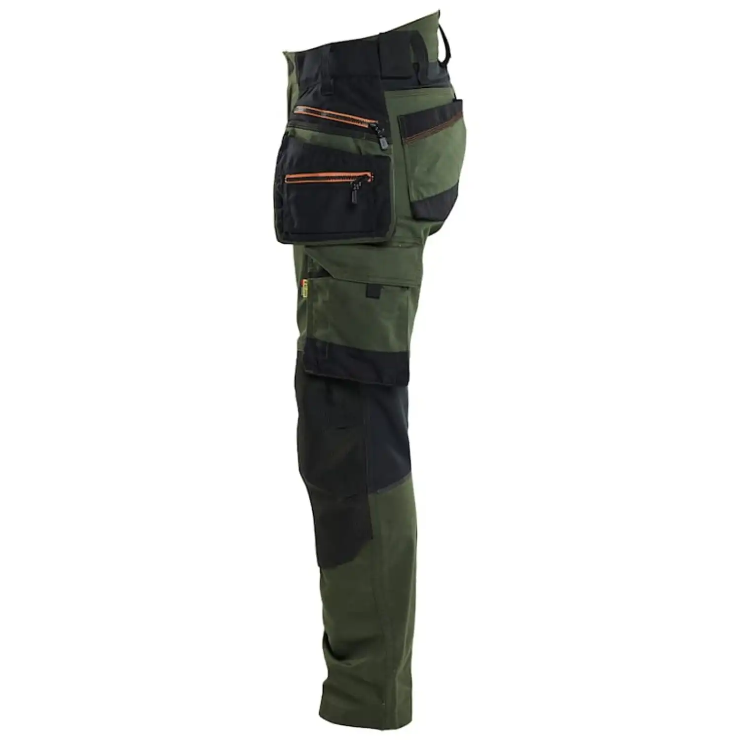 Damen Arbeitshose Stretch 7170 in C46, waldgrün/rost - Thumbnail 4