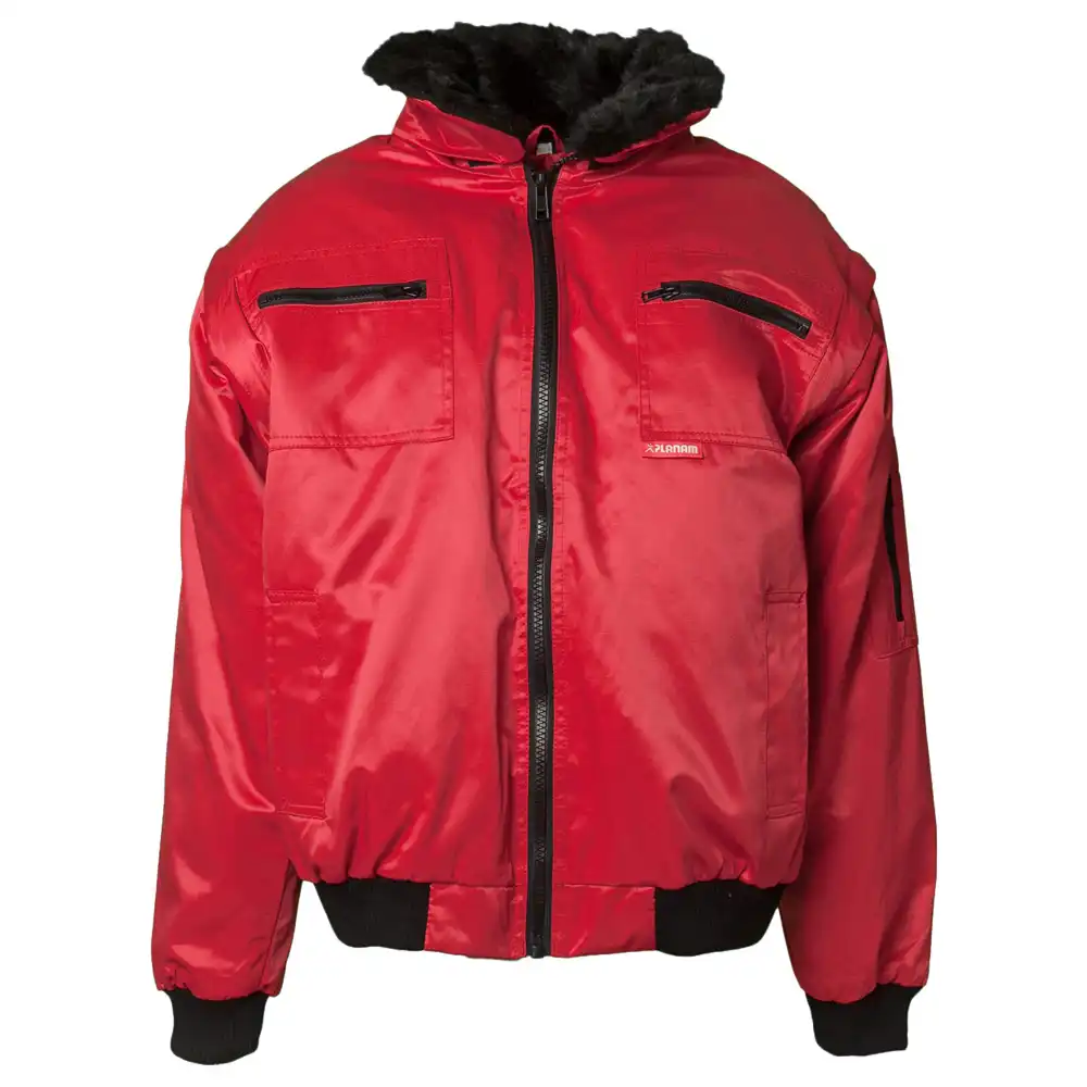 Winter-Comfort Jacke "GLETSCHER" Outdoor in Rot, M - Thumbnail 1