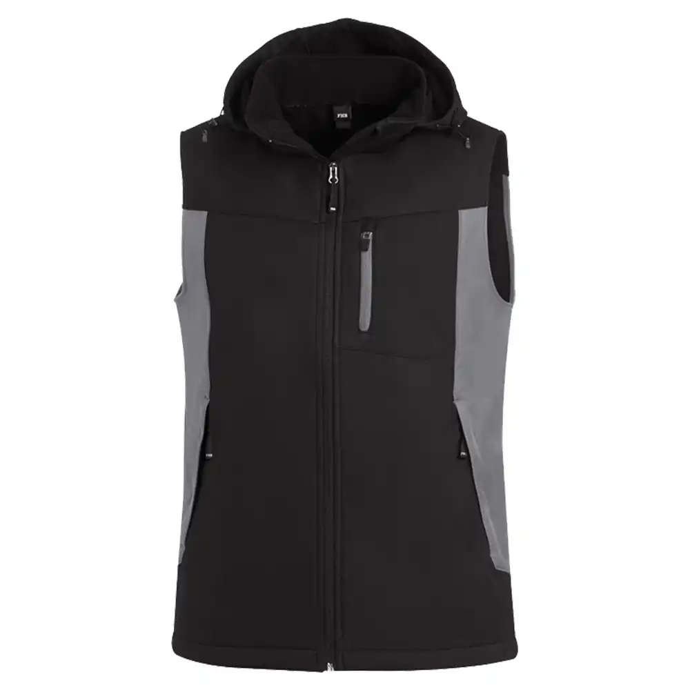 Softshellweste "JUSTUS" in grau/schwarz, L - Thumbnail 1
