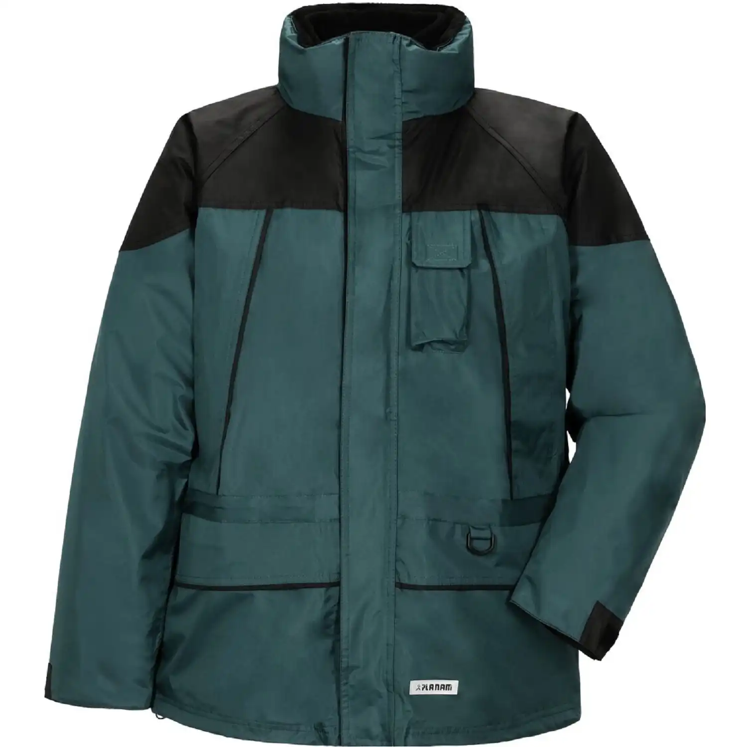 Winter Funktionsjacke "TWISTER" 3in1 in grün/schwarz, L - Thumbnail 1