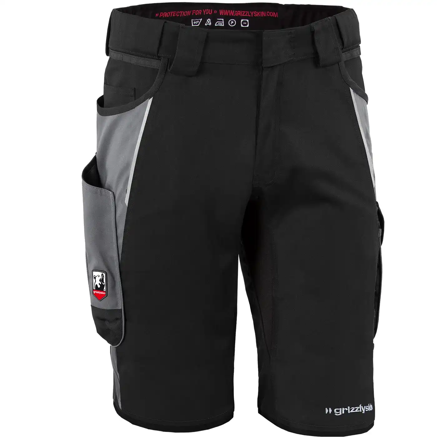 Shorts "IRON" in schwarz/grau, N42 - Thumbnail 1