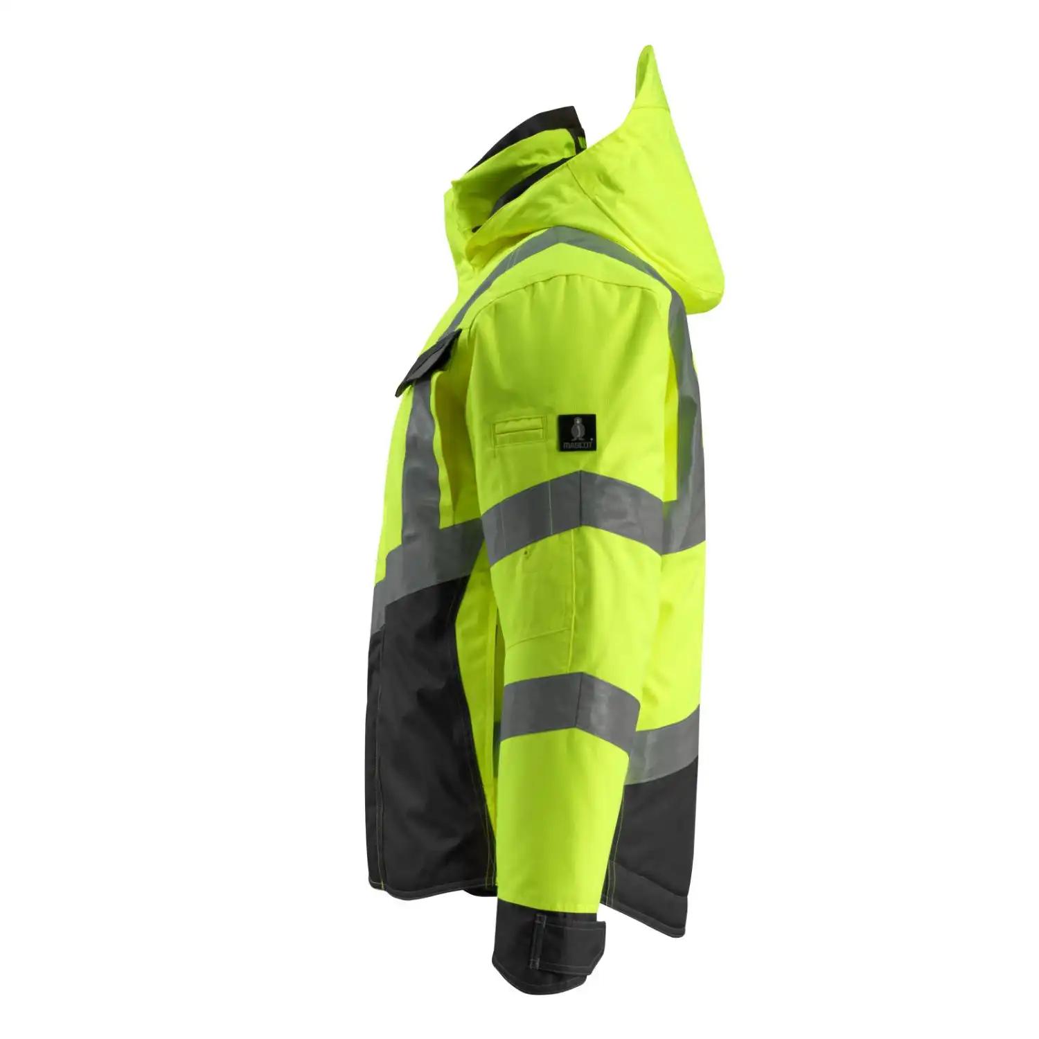 Warnschutz Winterjacke "HASTINGS" Safe Supreme in gelb/schwarz, L - Thumbnail 3