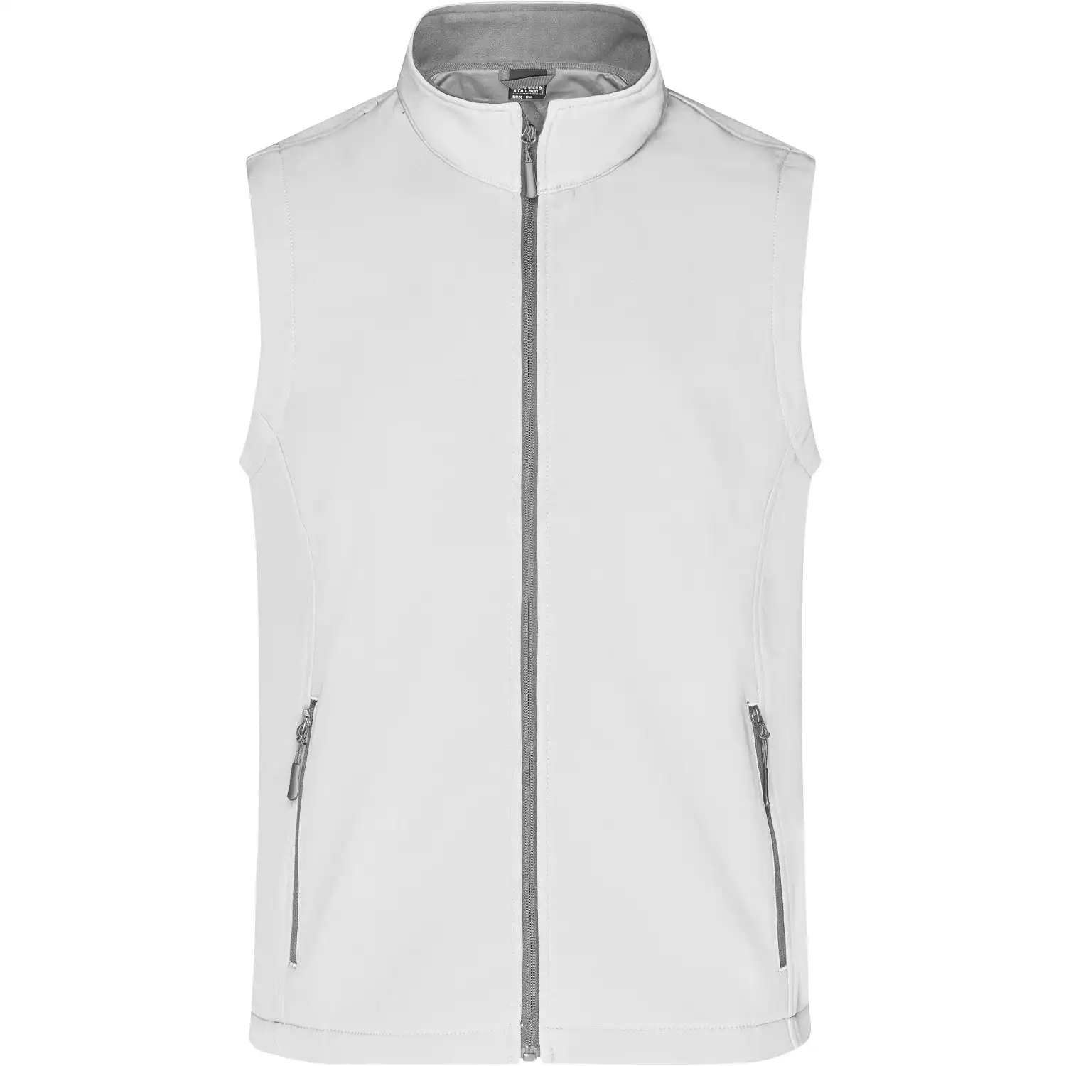 Promo Softshellweste "JN1128" in white/white, 3XL - Bild 1