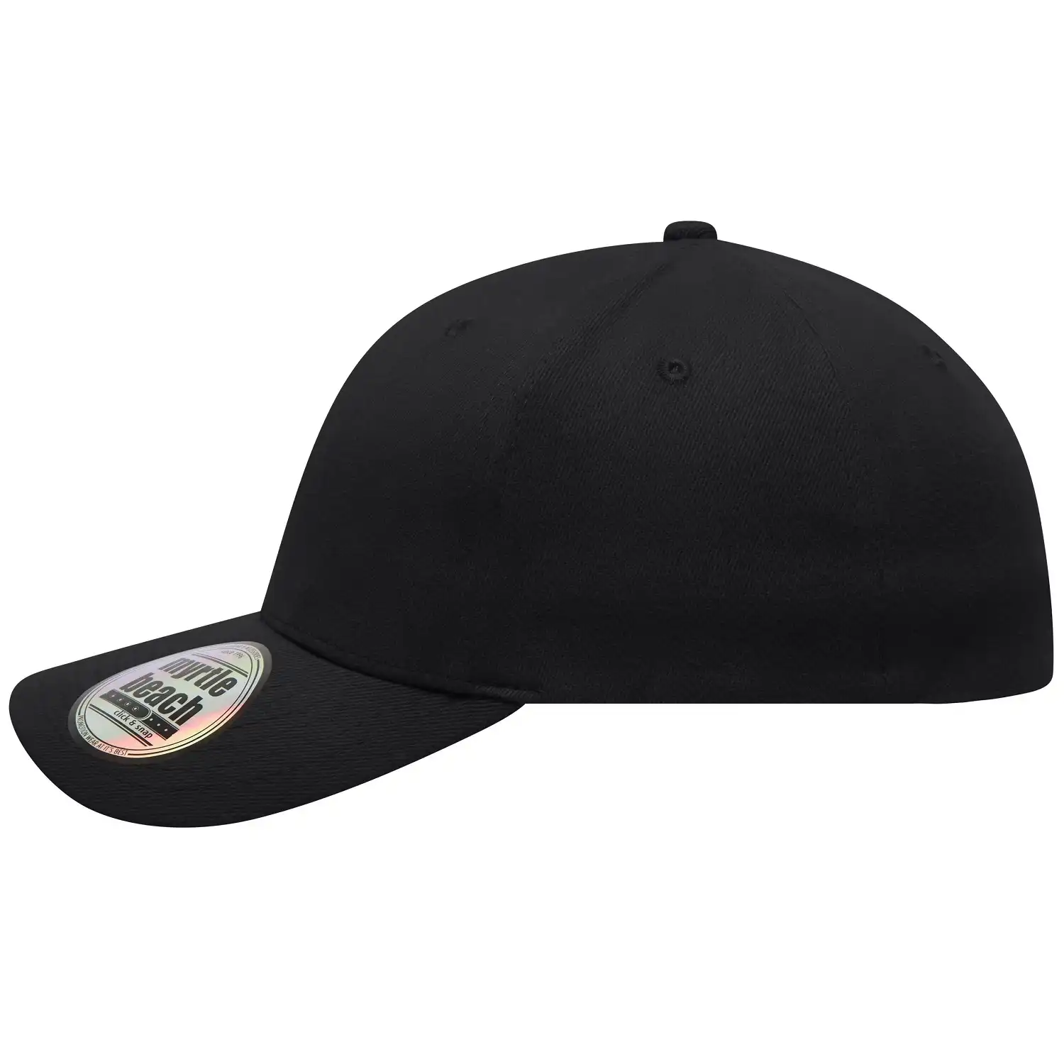 Basecap "MB6206" 6-Panel-Elastic-Fit in black, L/XL - Bild 1