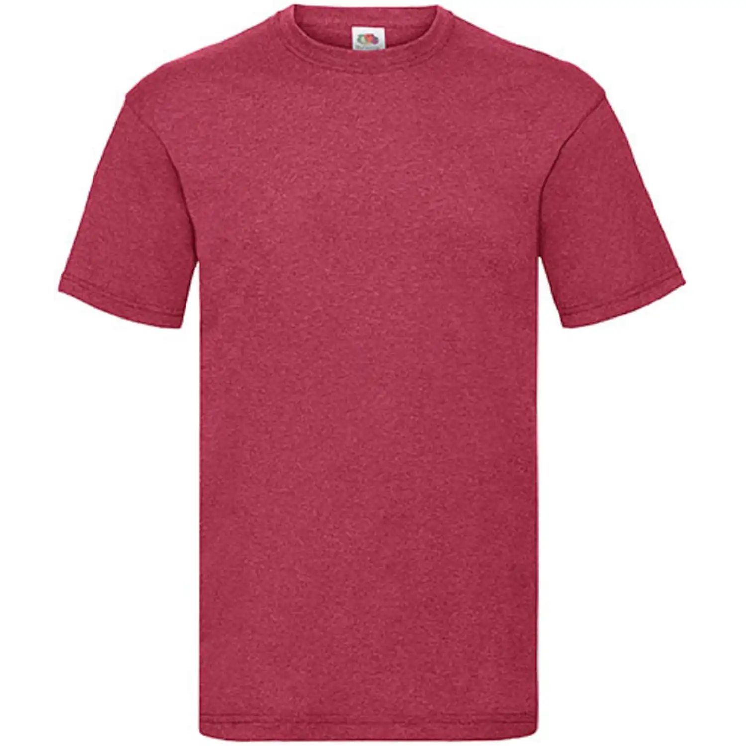 T-Shirt "F140" 100% Baumwolle Valueweight in vintage heather red, S - Bild 1