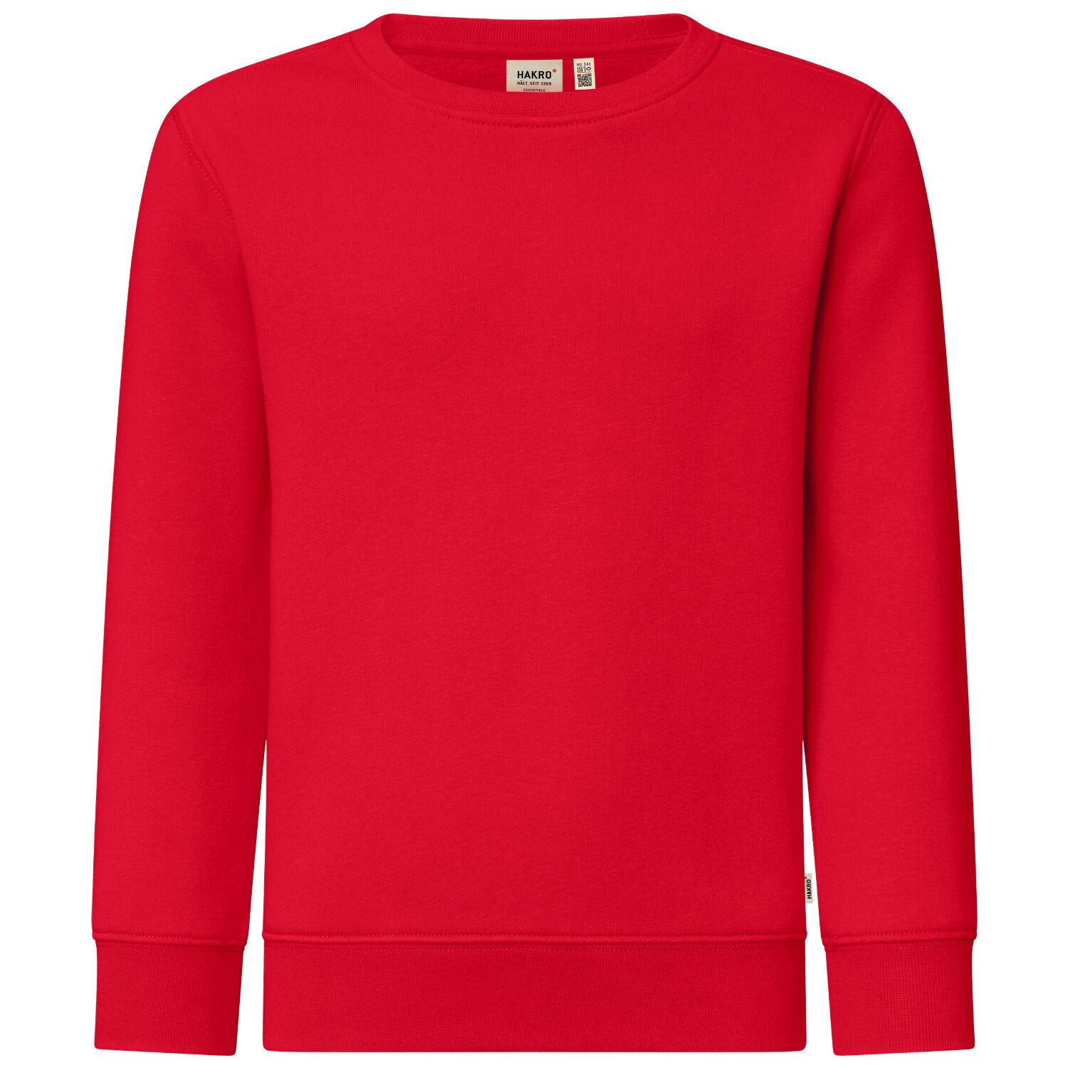 Kinder Sweatshirt Bio-Baumwolle "541" in 110/116, Rot - Thumbnail 1