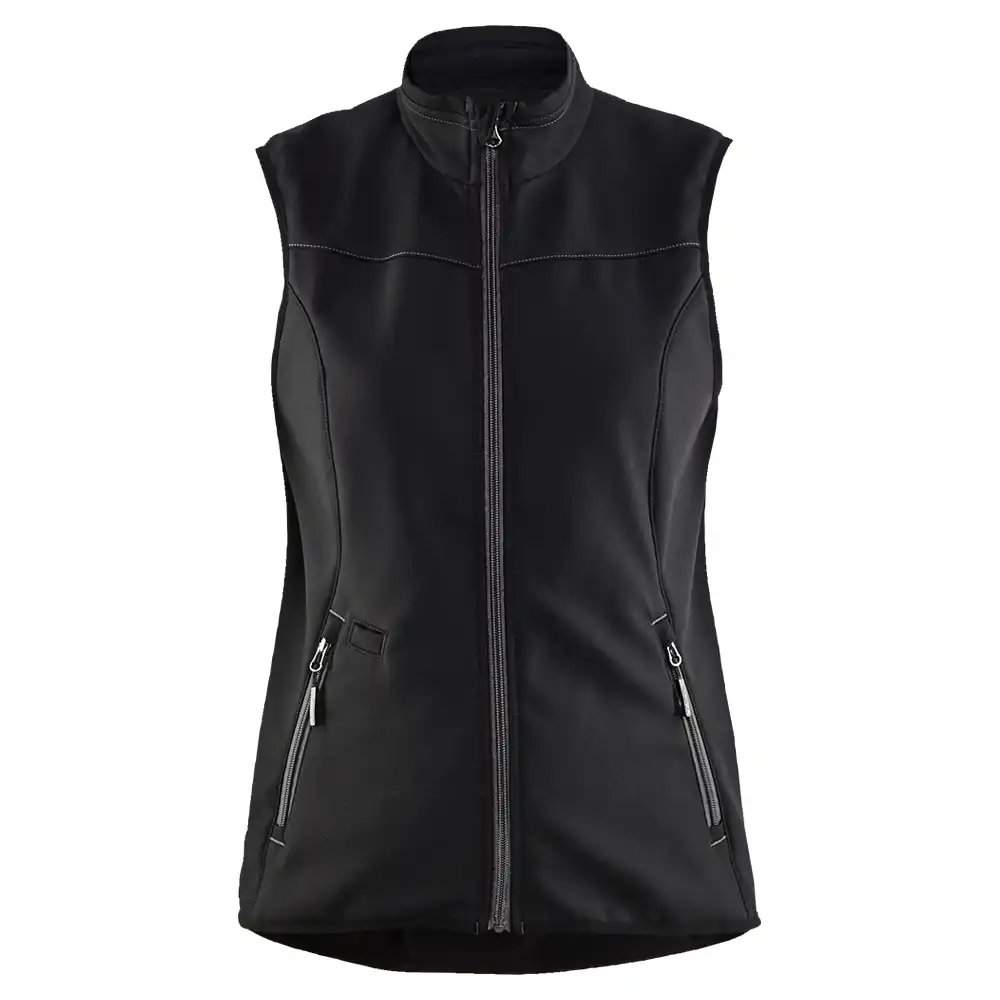 Damen Softshellweste "3851" in schwarz/dunkelgrau, 3XL - Thumbnail 1