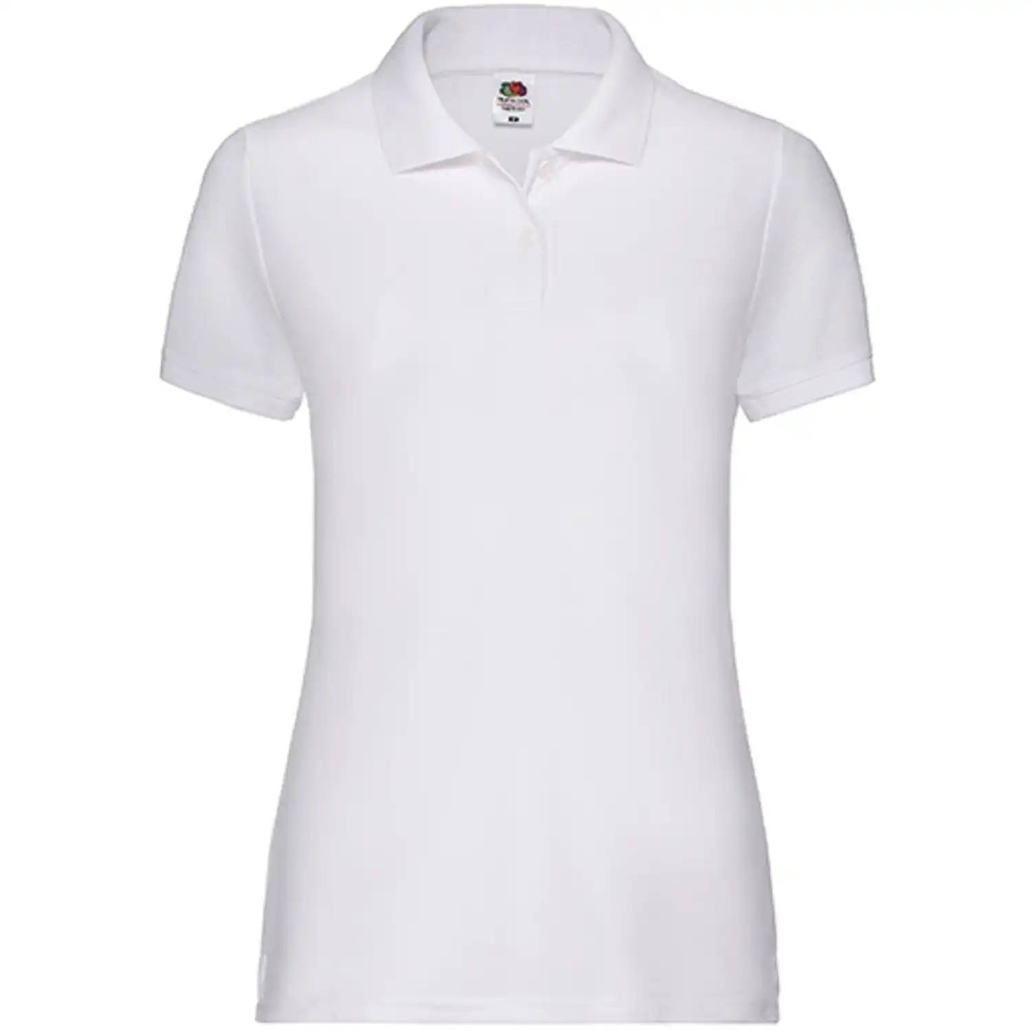 Damen Polo-Shirt "F517" in white, L - Thumbnail 1