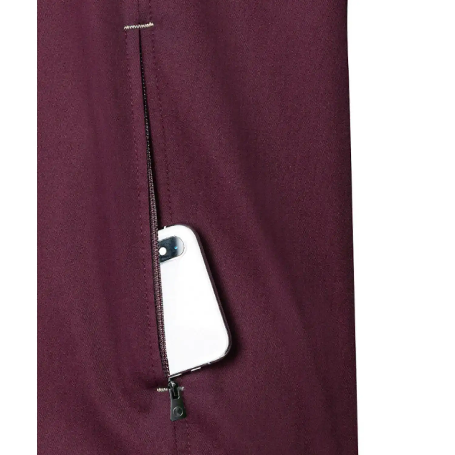 Herren Kochjacke "JM 36" in aubergine, 56 - Thumbnail 6