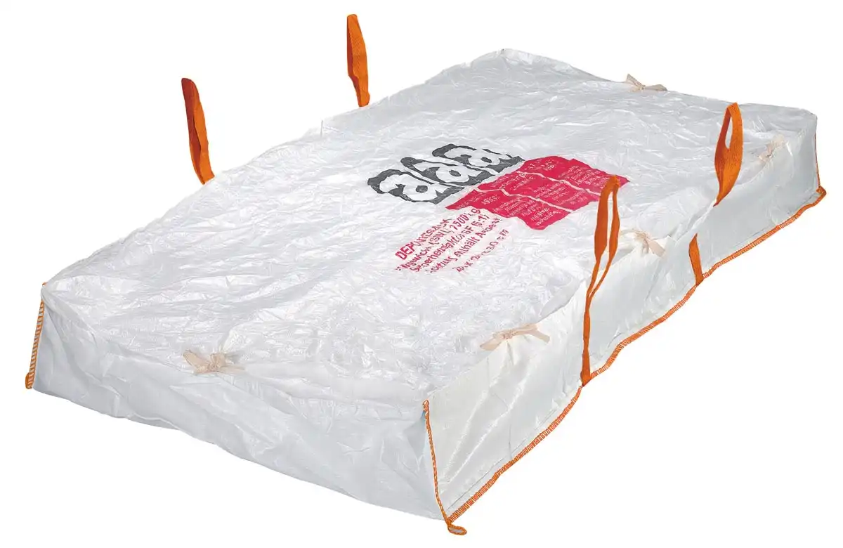 Asbest Platten-Bags PP-Gewebe 260x125x30cm „ASBEST“ 1500kg - Bild 1