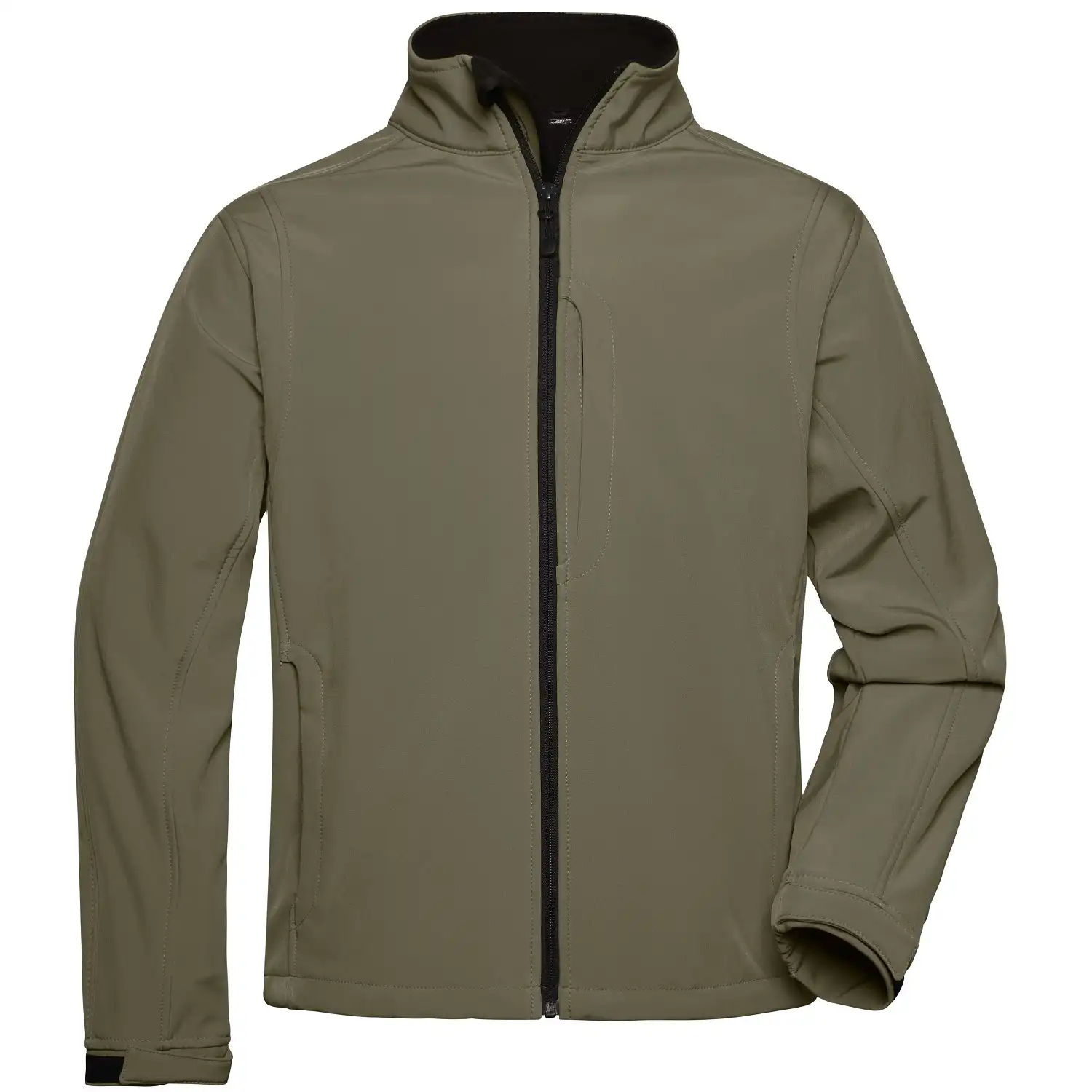Softshelljacke "JN135" in olive, 3XL - Bild 1