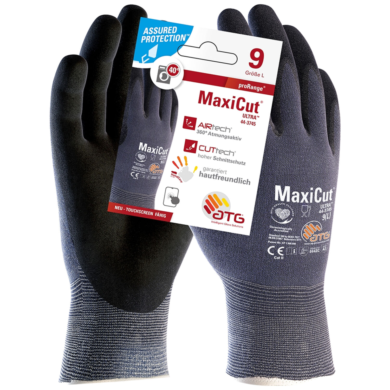 Schnittschutzhandschuhe 44-3745 MaxiCut (Hangtag paarweise) in 9 - Bild 1