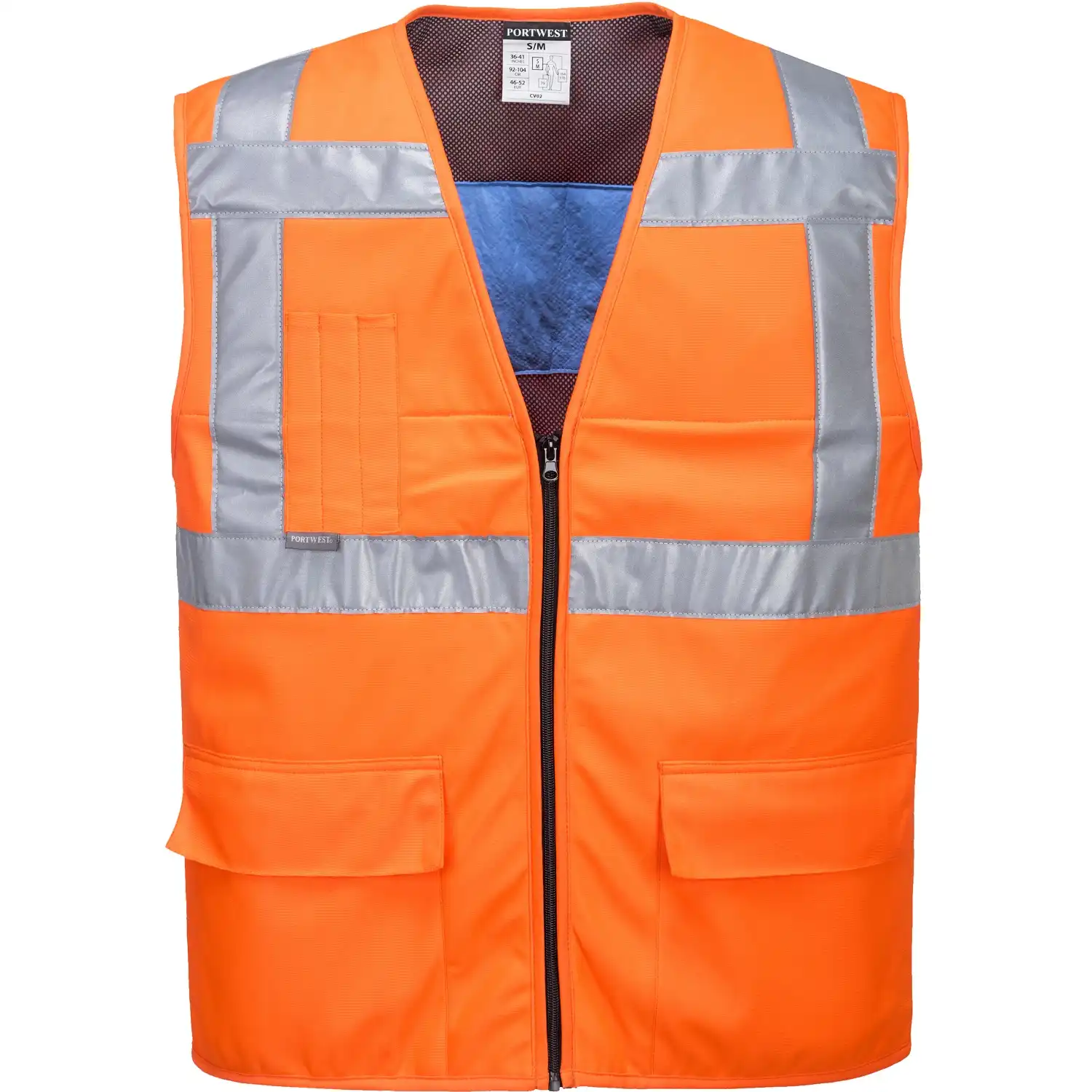 Warnschutz Kühlweste "CV02" Kl. 2 in Orange, L/XL - Thumbnail 1