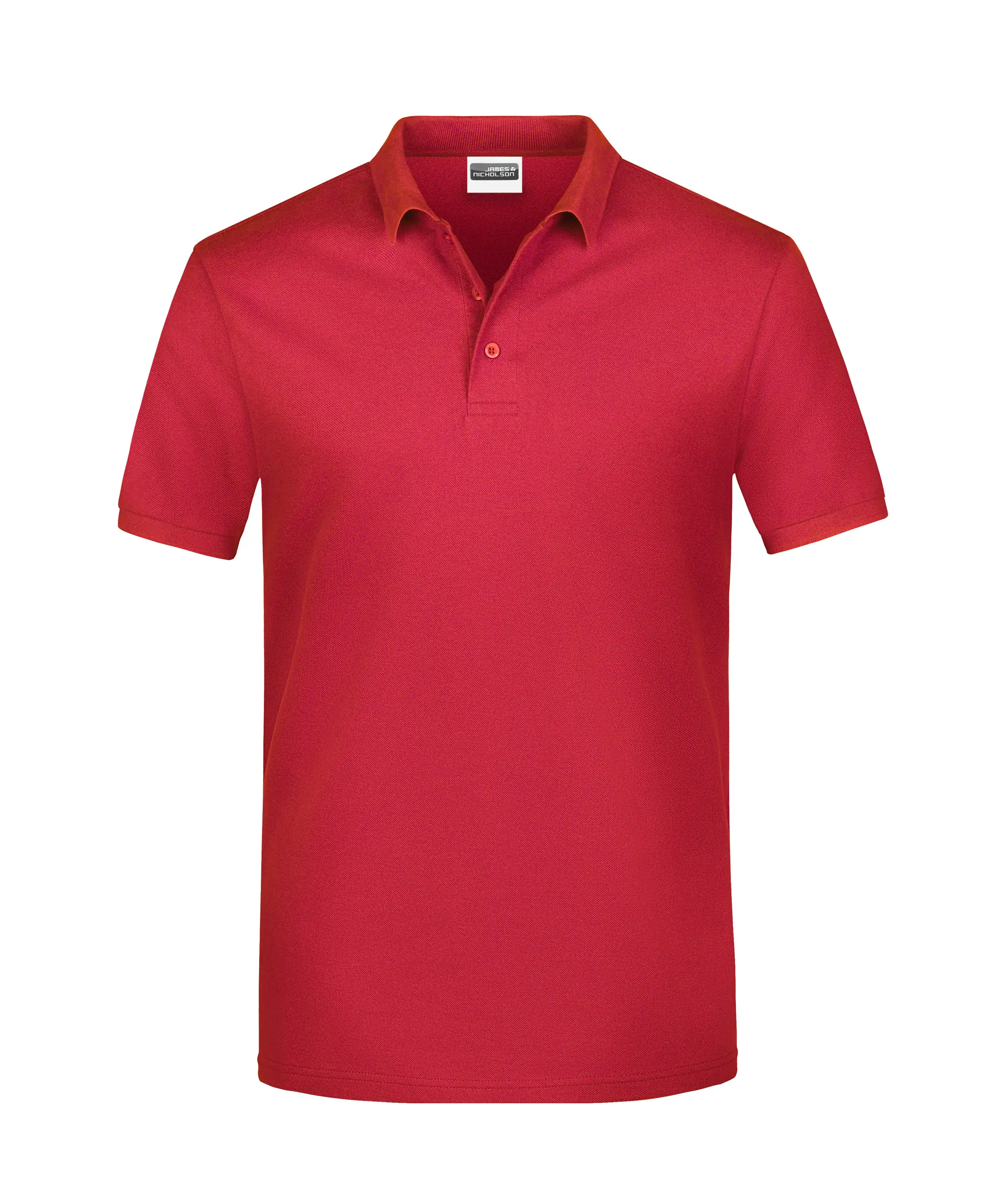 Basic Polo-Shirt "JN792" in red, L - Thumbnail 1