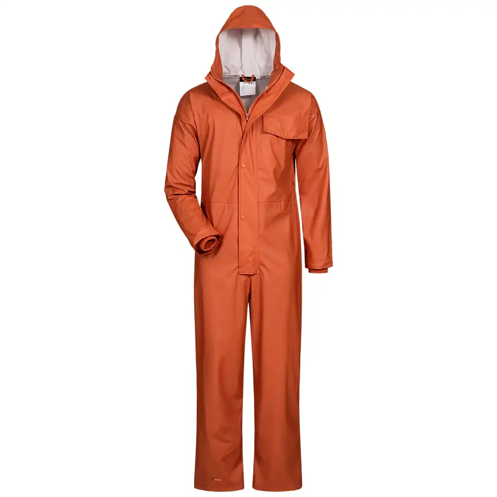 PU-Stretch-Regenoverall 190g/m² in Orange, XL - Thumbnail 1
