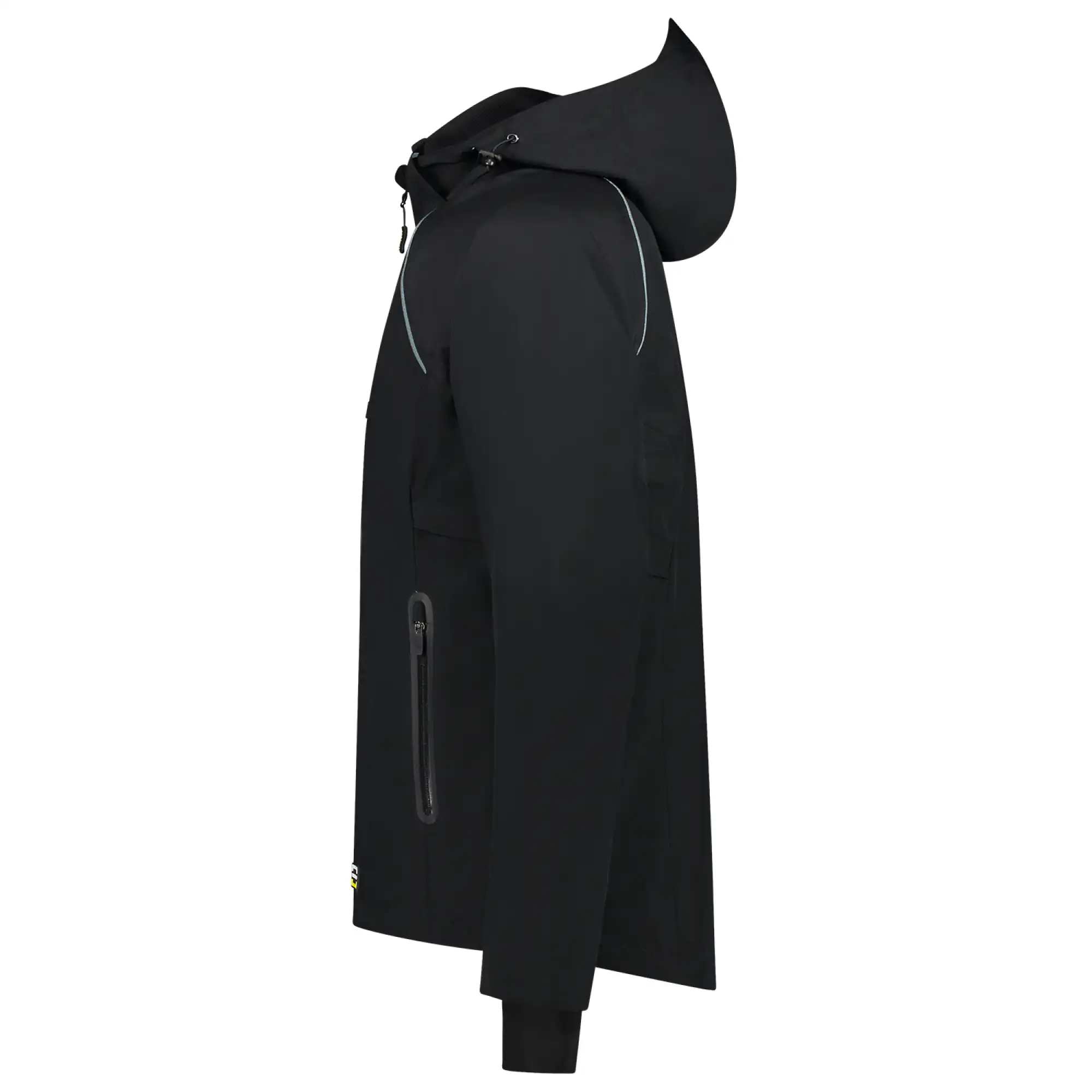 Hardshell Regenjacke "402018" Workwear in black, L - Thumbnail 3