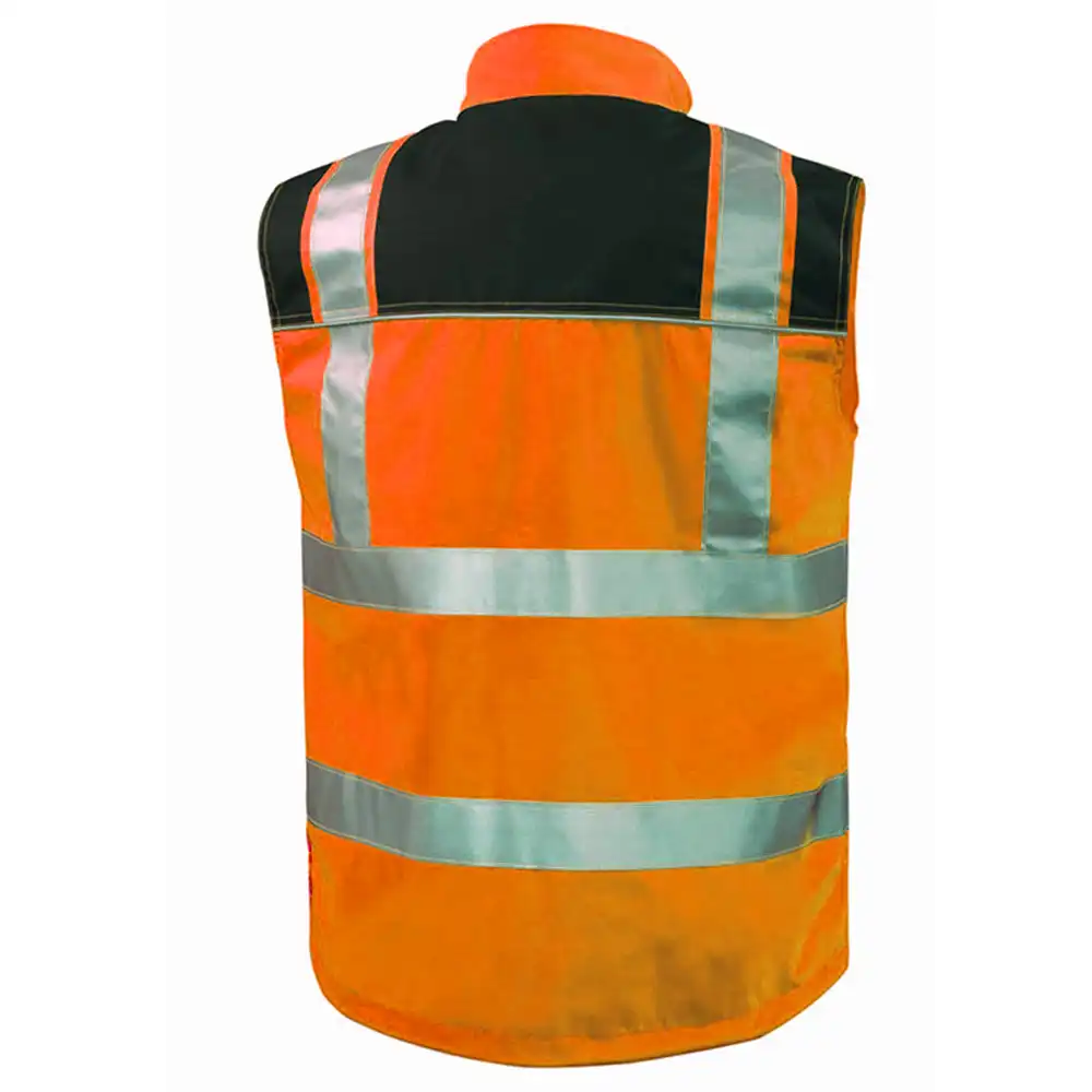 Warnschutz-Weste Kl. 2  in orange/schwarz, L - Thumbnail 2