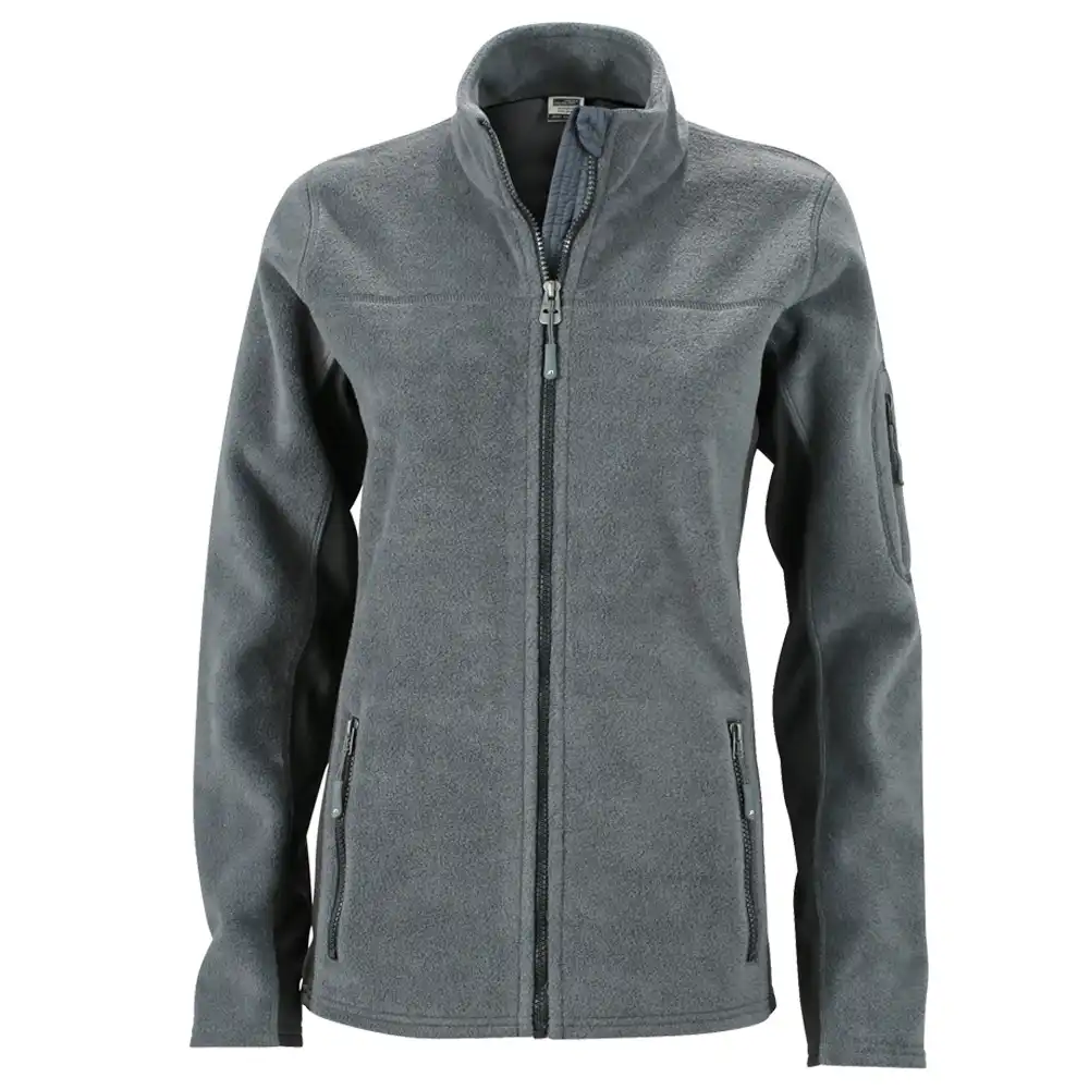 Damen Fleecejacke "JN841" in carbon/black, 3XL - Bild 1