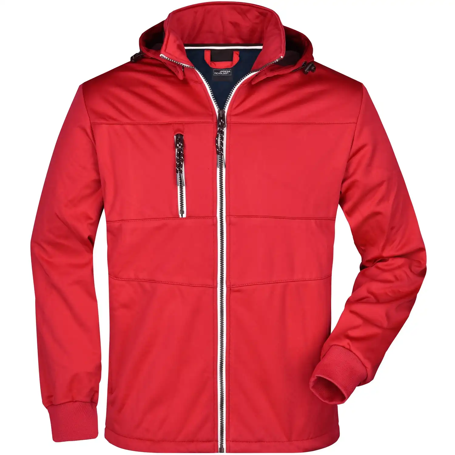 Herren Maritime Jacke "JN1078" in red/navy/white, L - Thumbnail 1