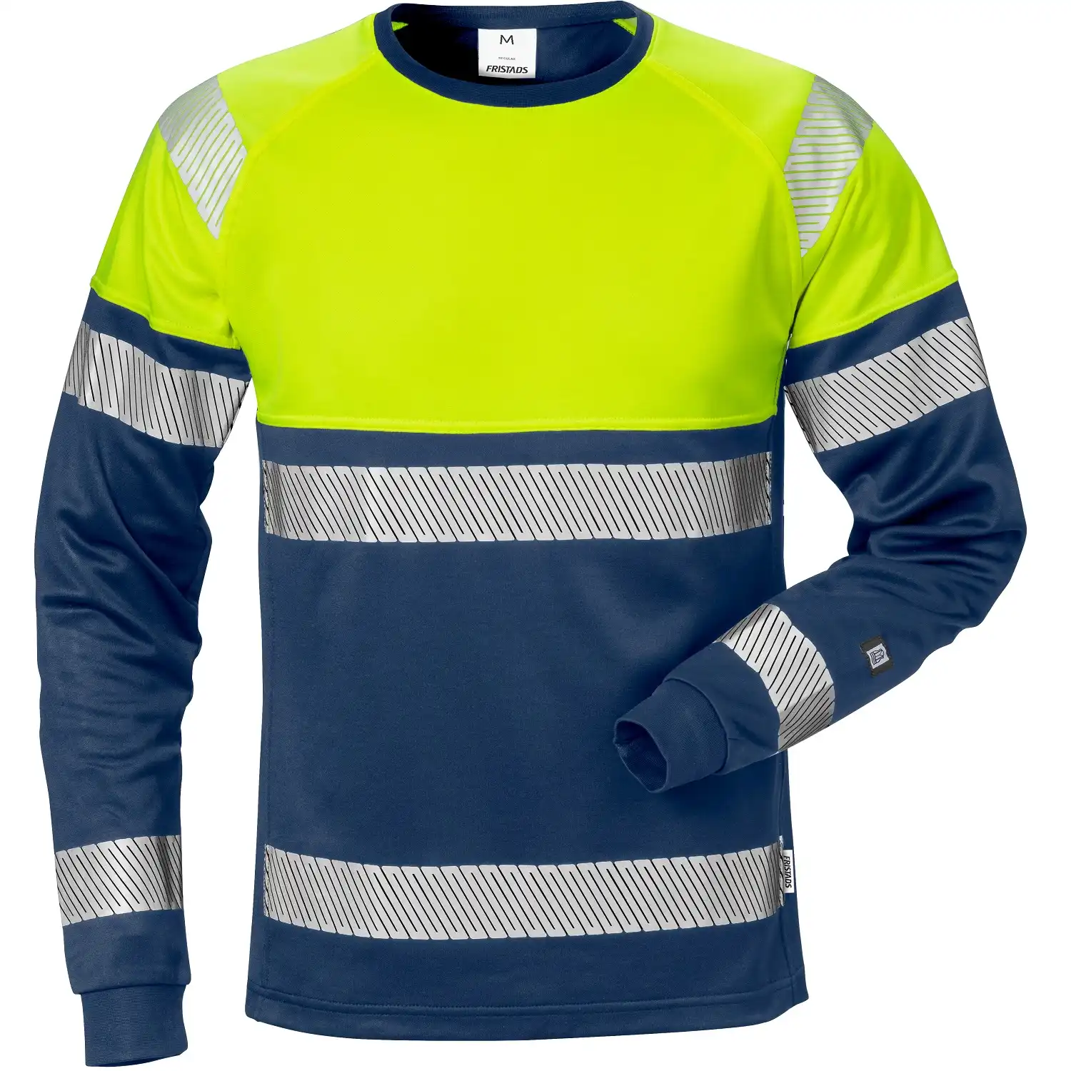 Warnschutz Langarmshirt "7519 THV" Stiby UV-Schutz in gelb/marine, XS - Thumbnail 1