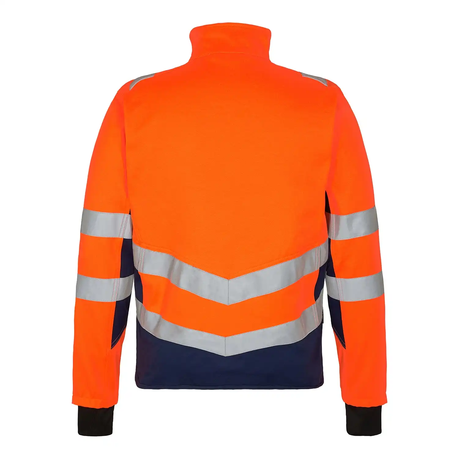 Warnschutz Stretch Bundjacke "1544-314" Safety in orange/marine, L - Thumbnail 2