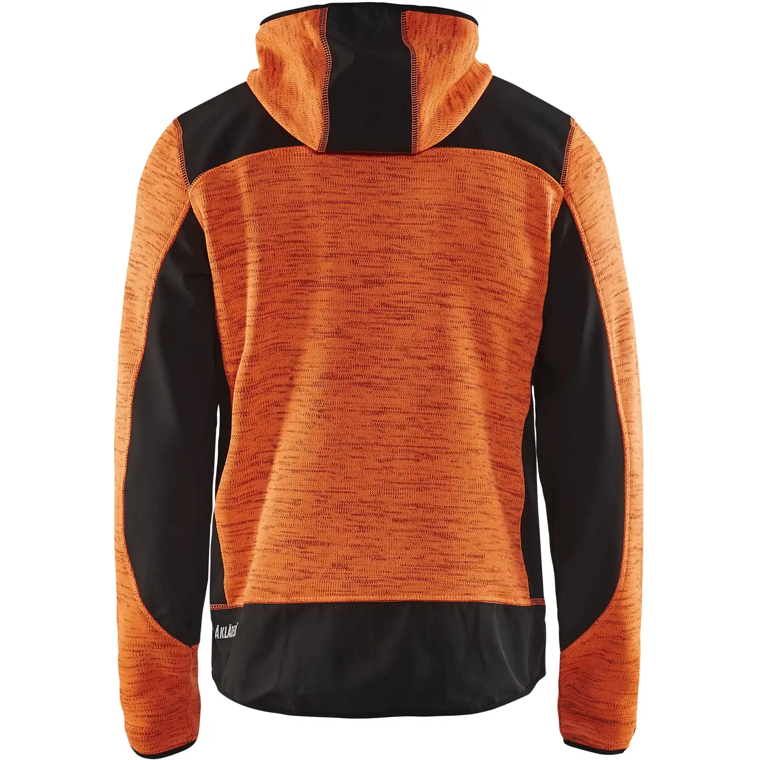 Strickjacke "4930" mit Softshell in 259 orange/schwarz, L - Thumbnail 2
