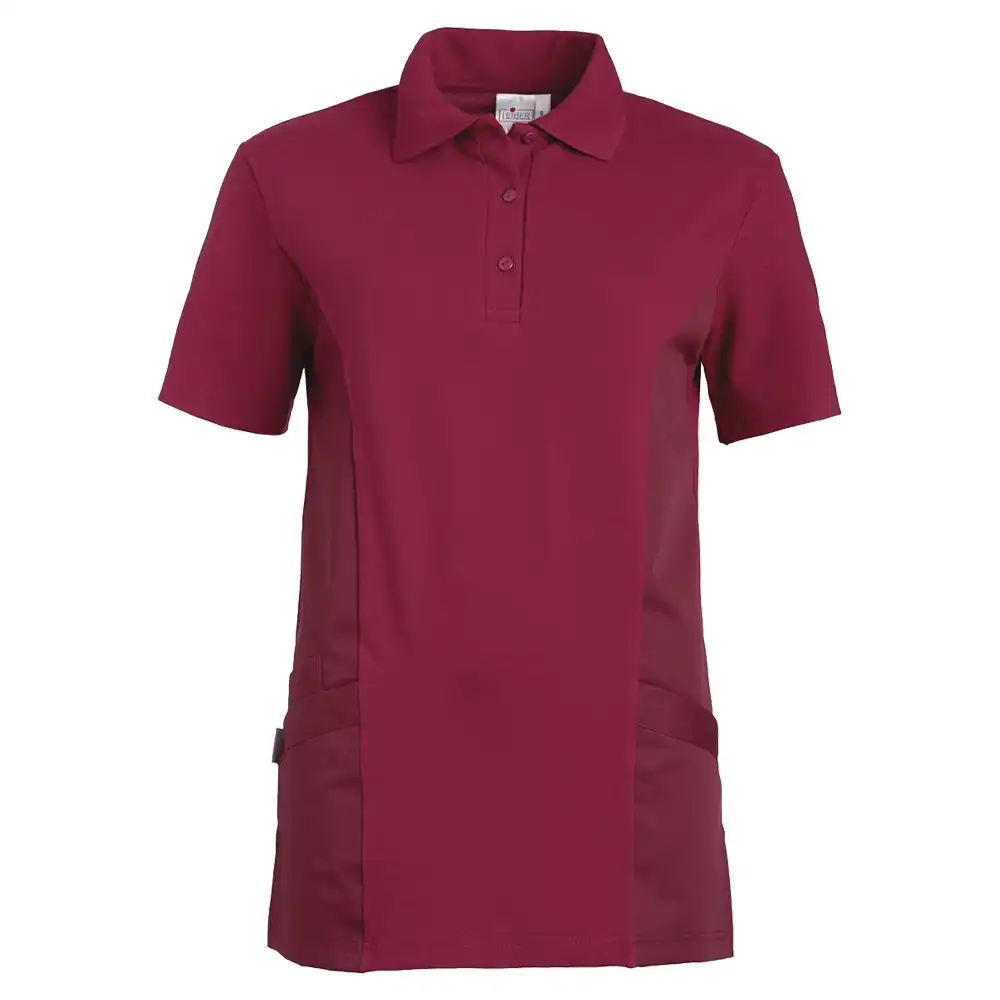Damen-Poloshirt Halbarm "08/2546" in berry, XL - Bild 1