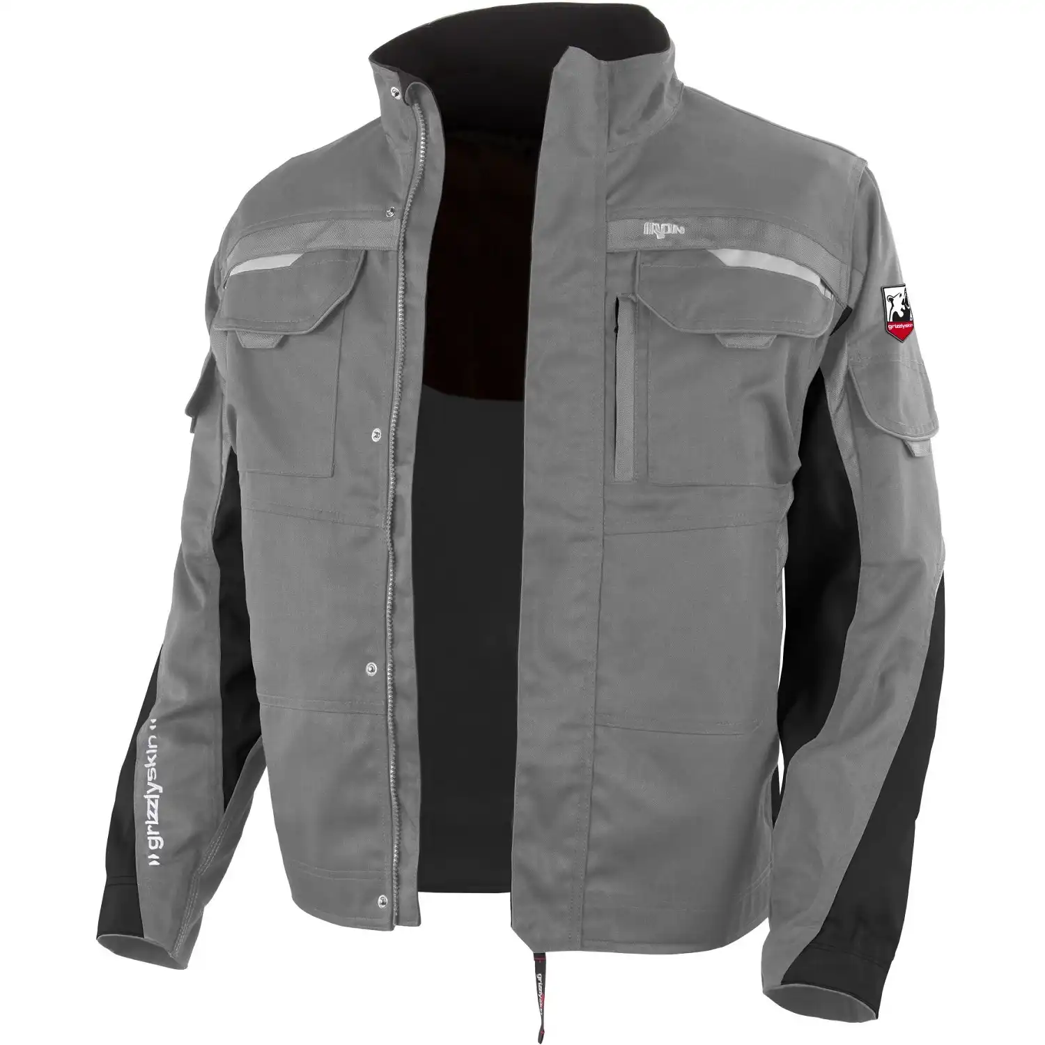 Bundjacke "IRON" in grau/schwarz, L - Thumbnail 1