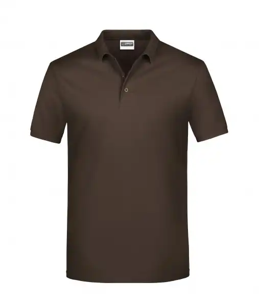 Basic Polo-Shirt "JN792" in brown, M - Thumbnail 1