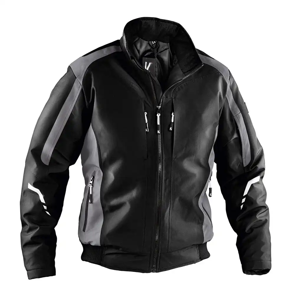 Wetterblouson "1367" WEATHER in schwarz/anthrazit, 3XL - Bild 1