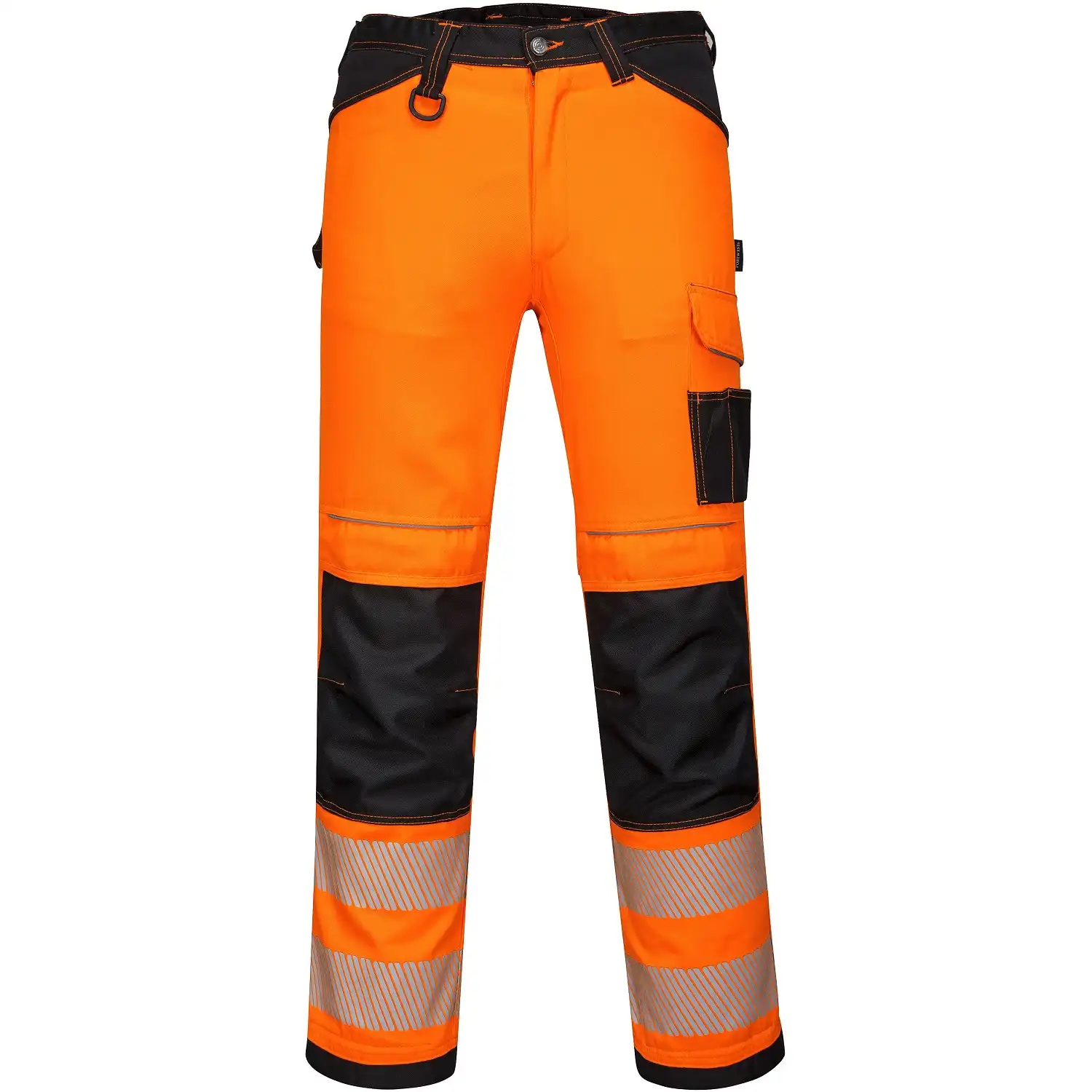 Warnschutz Stretch-Bundhose "PW303" PW3 in orange/schwarz, 36 (EU 52) - Thumbnail 1