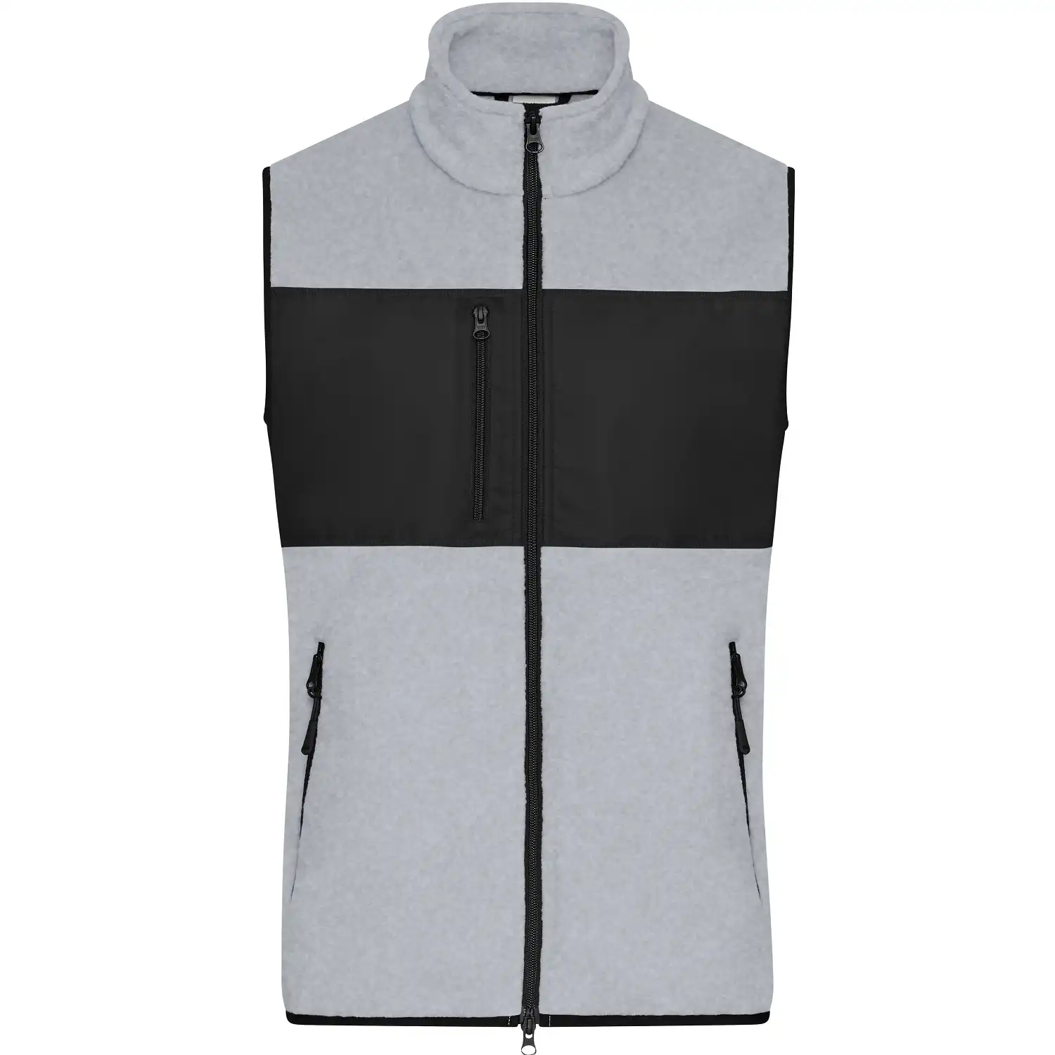 Fleeceweste "JN1310" in light-melange/black, S - Thumbnail 1