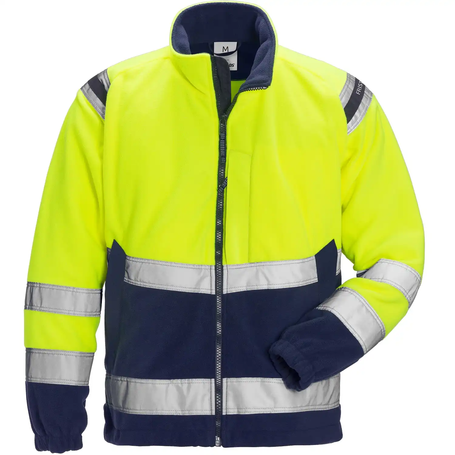 Warnschutz Fleecejacke "4041 FE" in gelb/marine, XS - Thumbnail 1