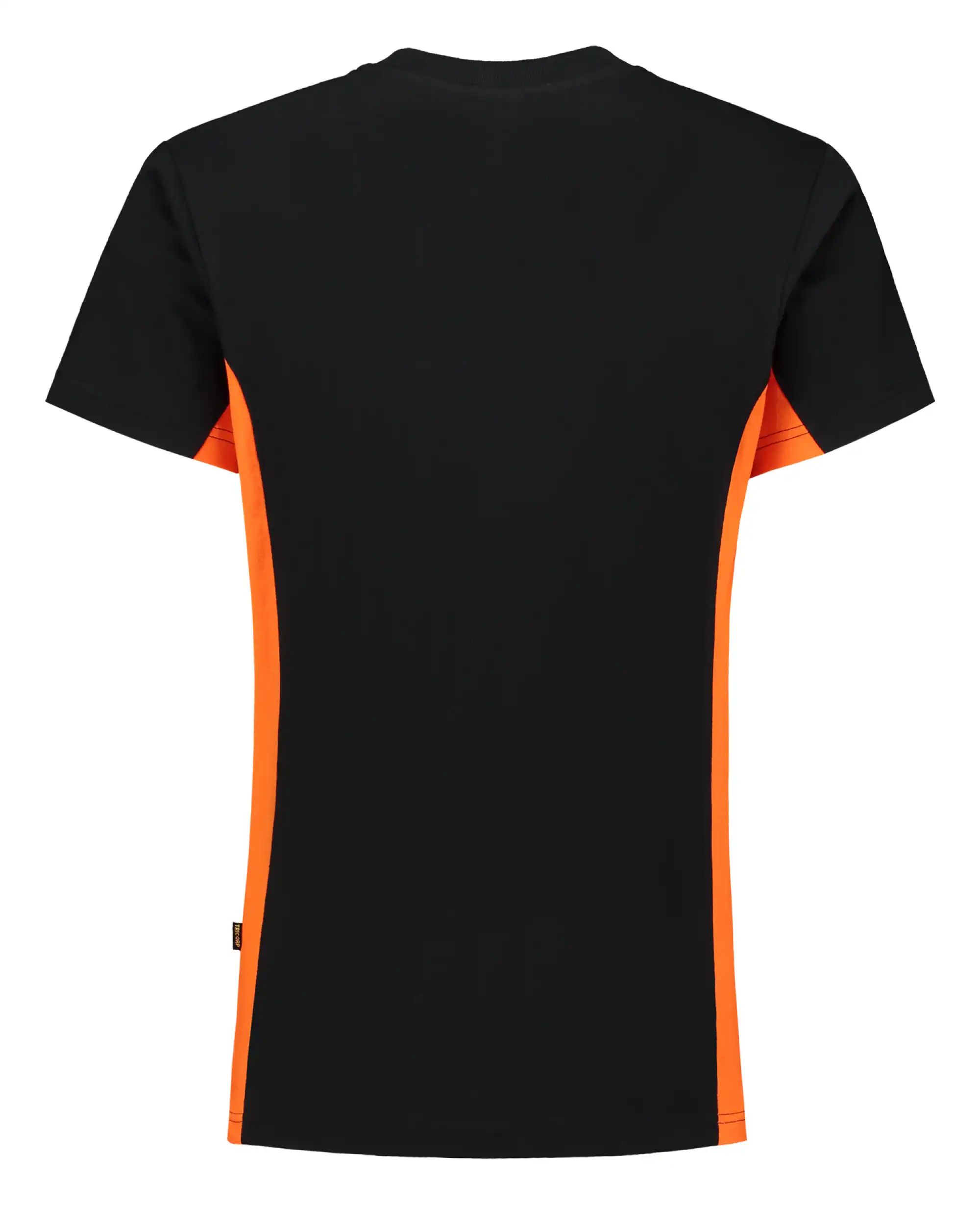 T-Shirt Bicolor "102004" Workwear in black/orange, M - Thumbnail 2