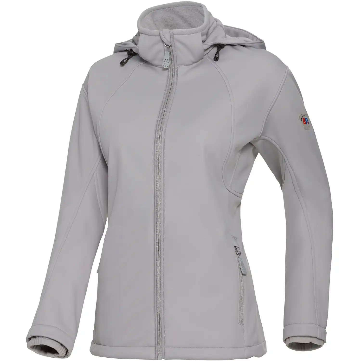 Damen Softshelljacke "1687-571" Outdoor in hellgrau, XS - Thumbnail 1