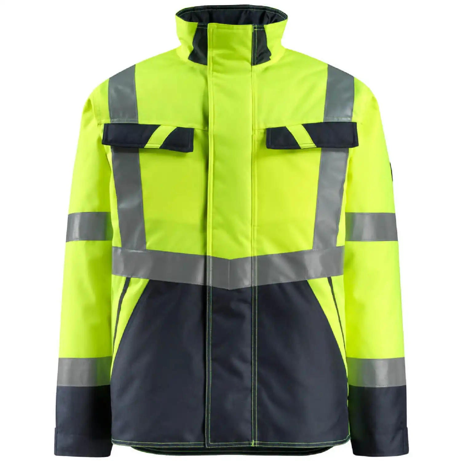Warnschutz Pilotjacke "PENRITH" Safe Light in gelb/schwarzblau, XXL - Thumbnail 1