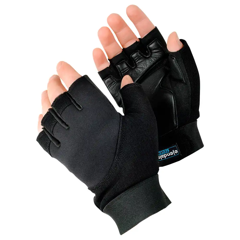 Antivibrations-Arbeitshandschuhe 901 offene Finger in 9 (L) - Thumbnail 1