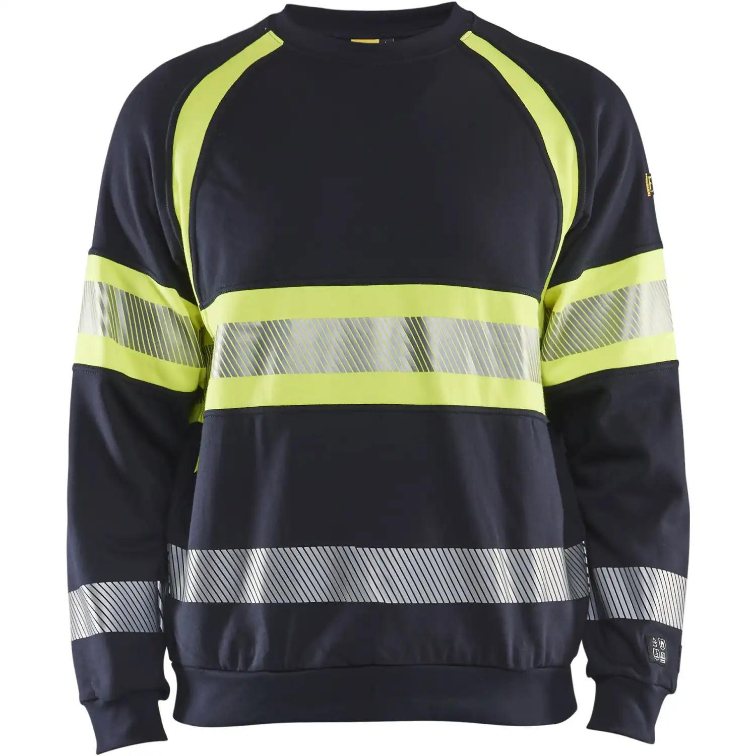 Multinorm Sweatshirt "3459" marine/gelb in XXL - Thumbnail 1