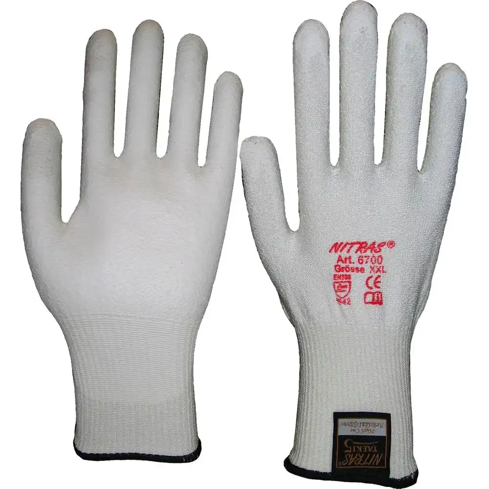 PU-Schnittschutzhandschuhe "TAEKI5® 6700" weiß in S - Bild 1