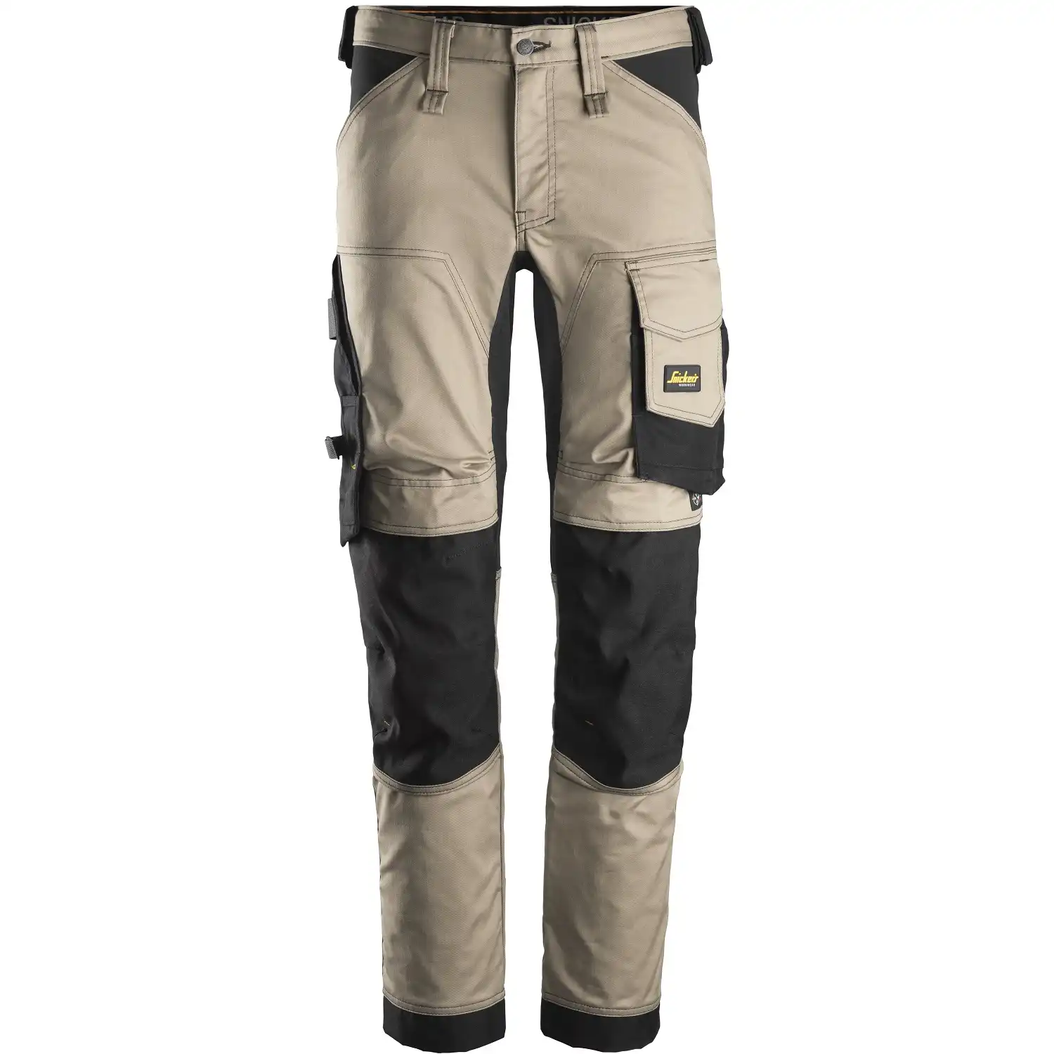 Bundhose "6341" AllroundWork in khaki/Schwarz, 44 - Thumbnail 1