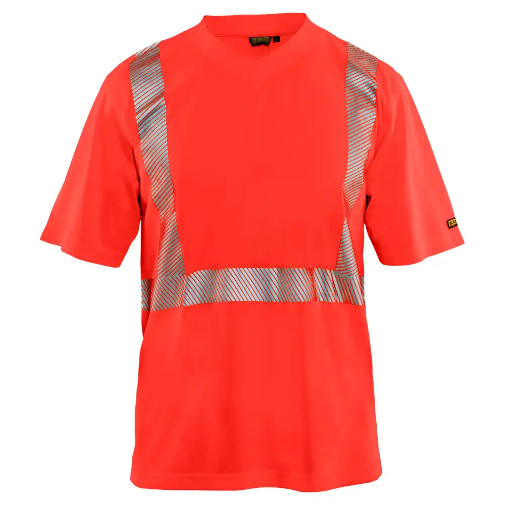 Warnschutz T-Shirt "3386" UV-Schutz in hellrot, L - Thumbnail 1