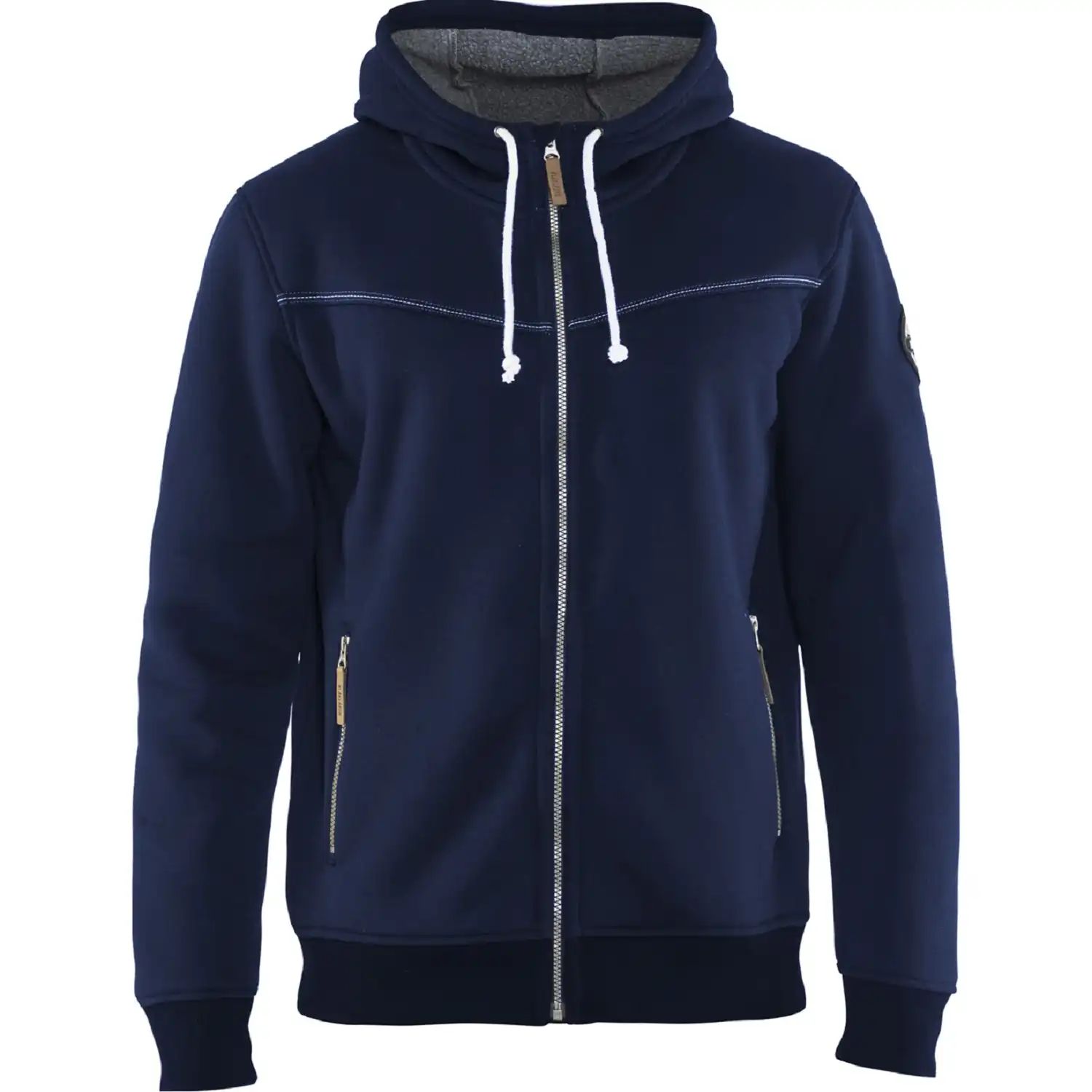 Kapuzen-Sweatjacke "4933" gefüttert in marine, 3XL - Thumbnail 1