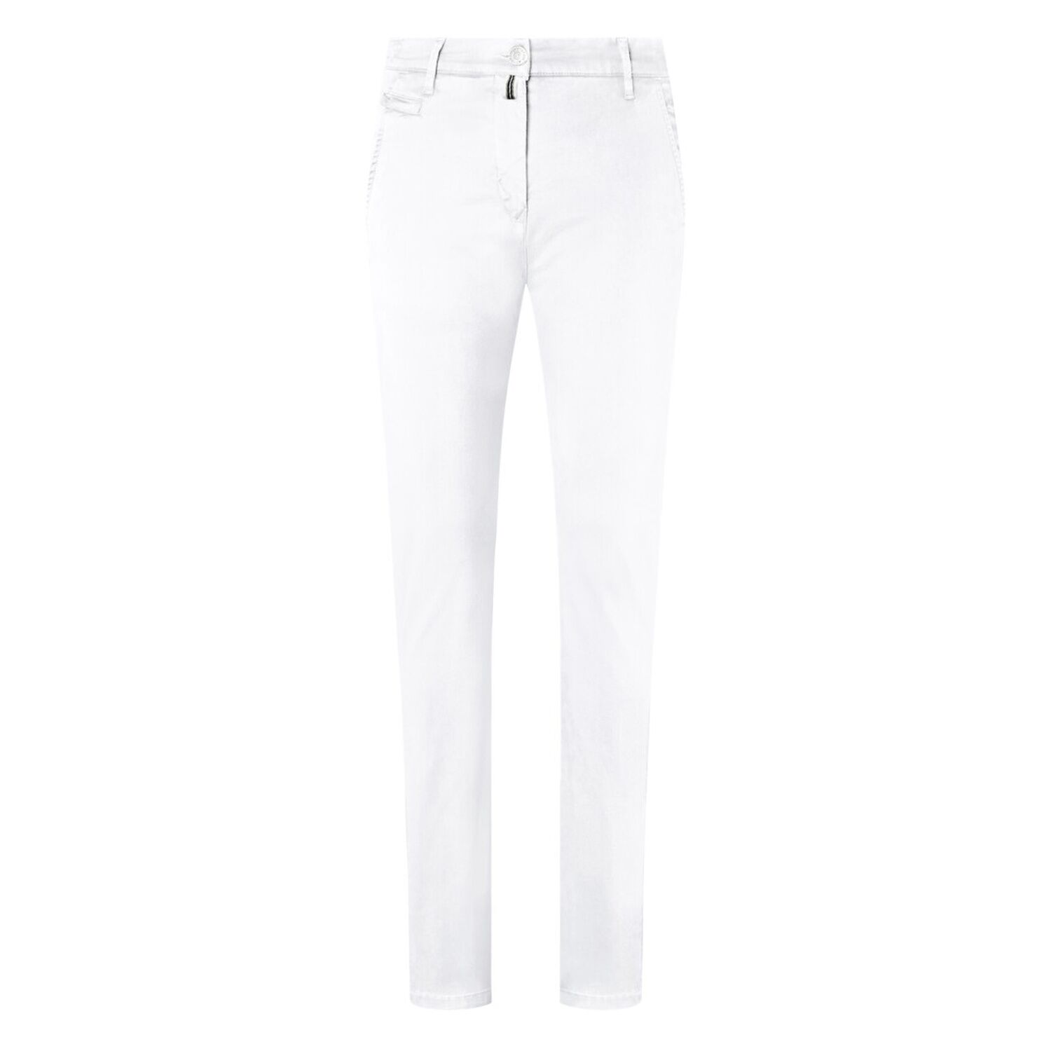 Damen Chinohose X-Stretch "706" in L, Weiß - Thumbnail 1