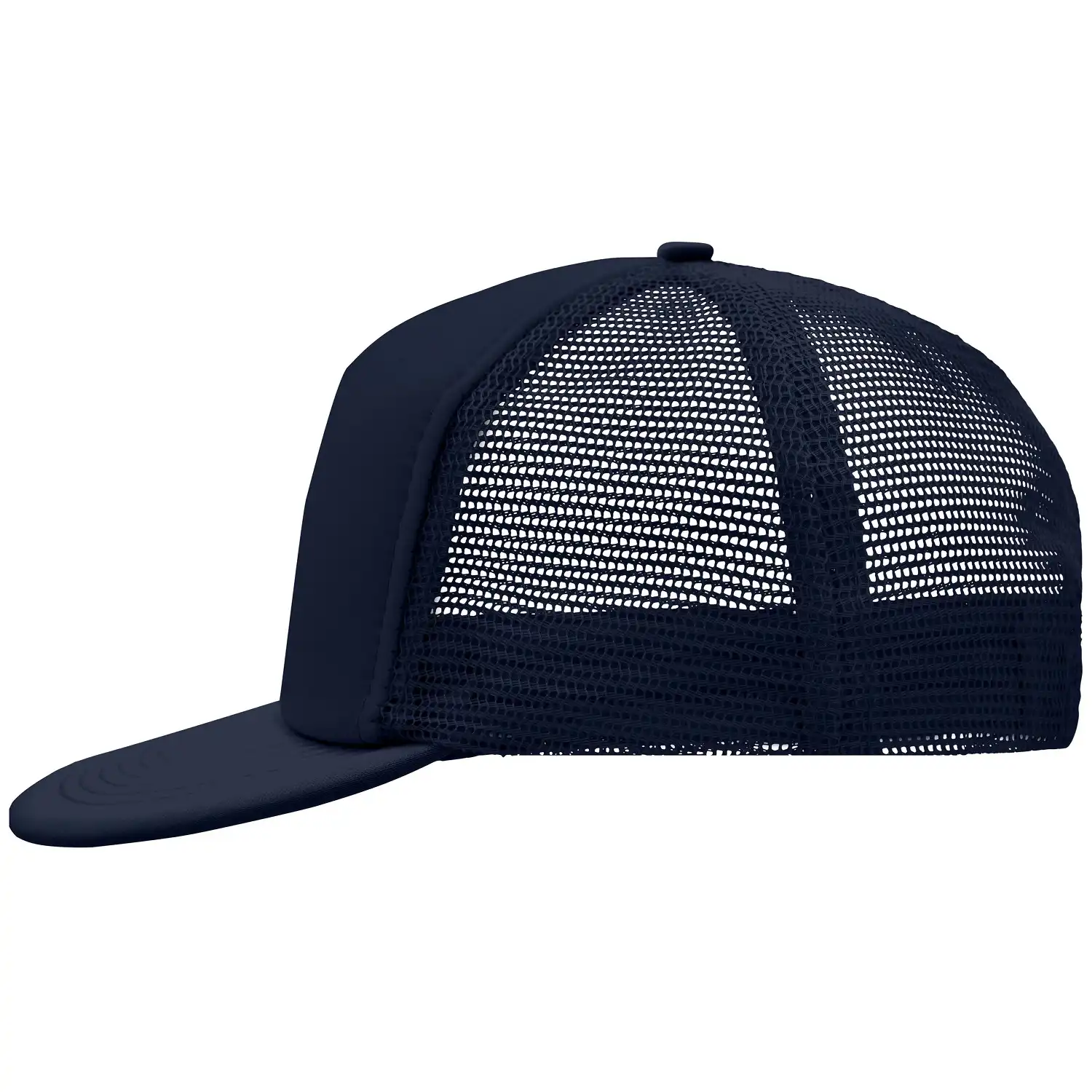 Basecap Trucker "MB6207" 5-Panel-Flat-Peak in navy/navy - Bild 1