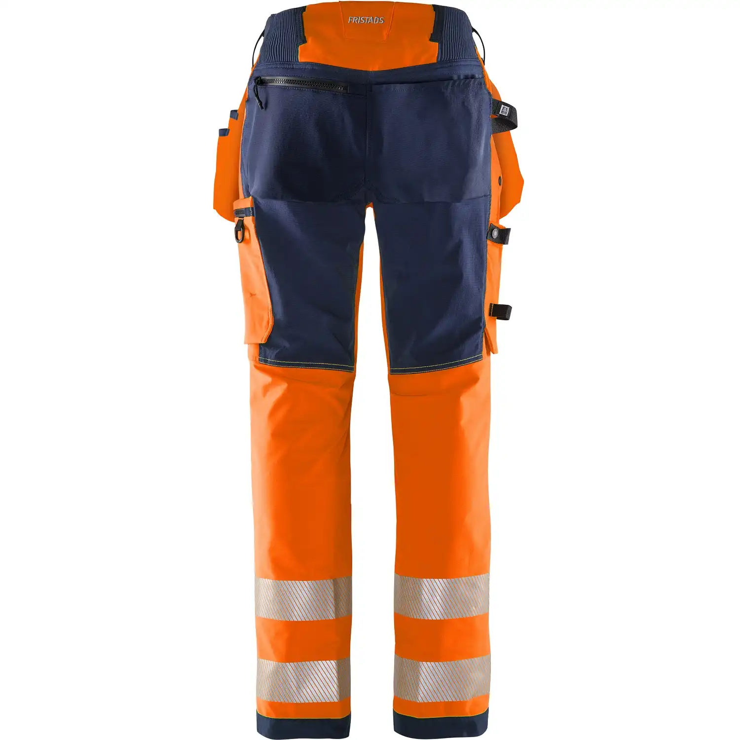 Damen Warnschutz Stretch Handwerkerhose Kl. 2 "2664 GSTP" Green Stiby in orange/marine, R34 - Thumbnail 2