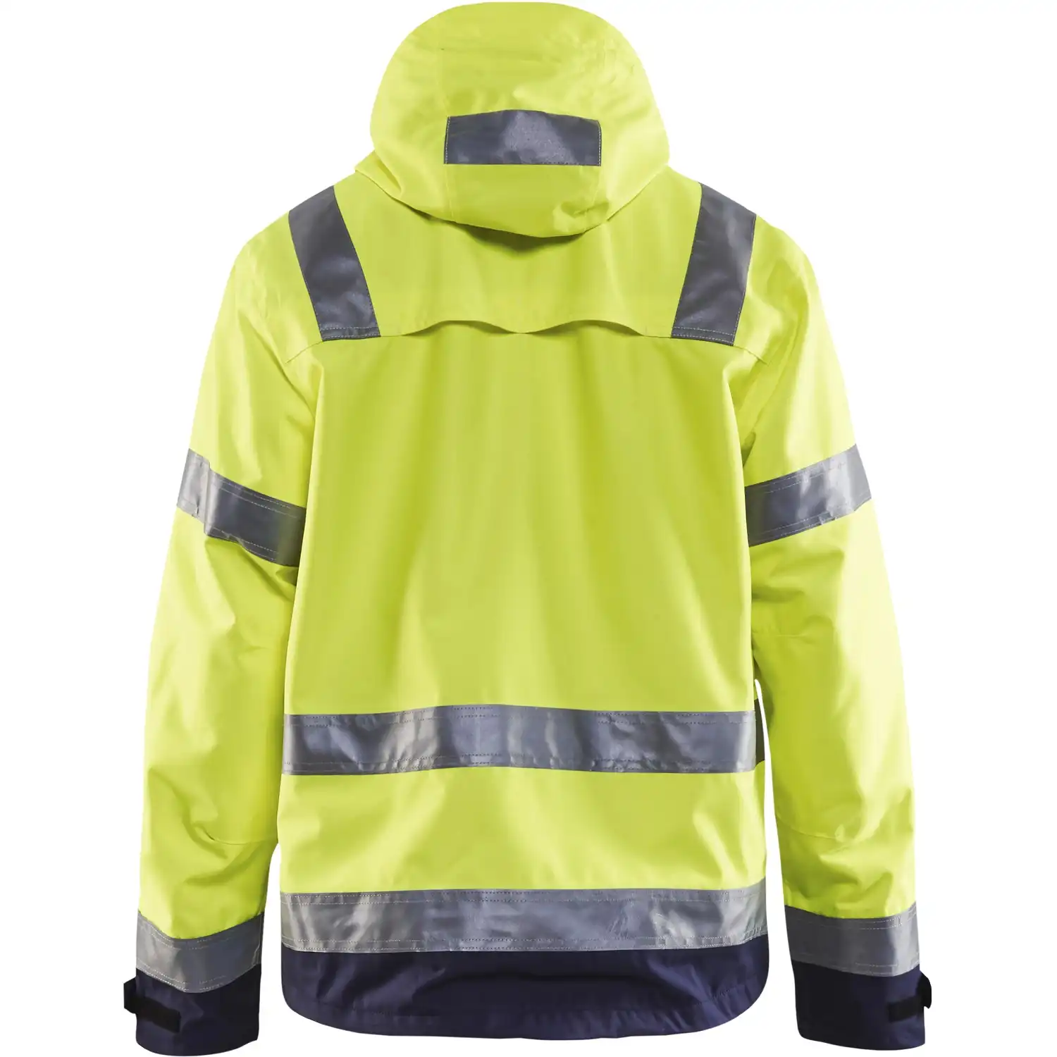Warnschutz Regenjacke "4837" in gelb/marine, 3XL - Thumbnail 2
