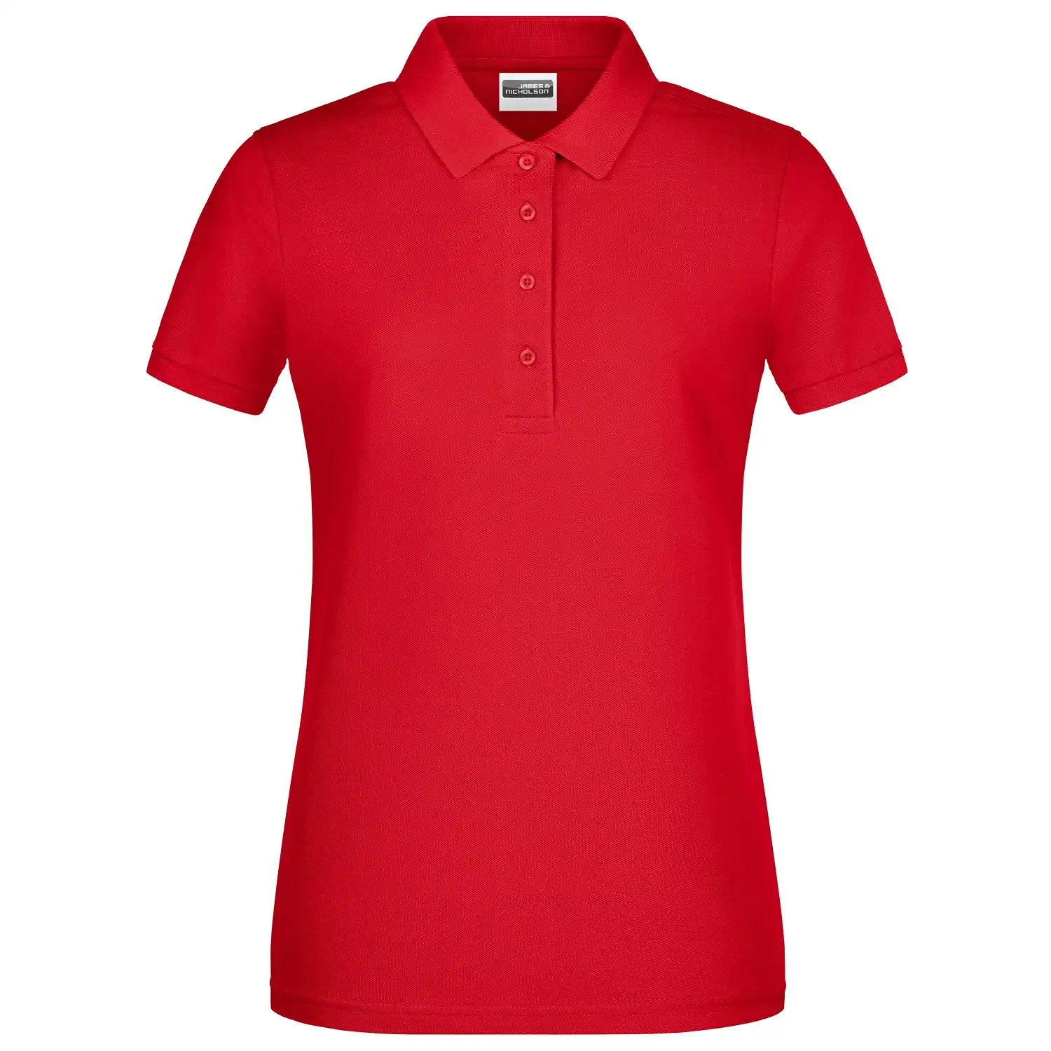 Damen Basic Polo-Shirt "8009" in red, L - Thumbnail 1
