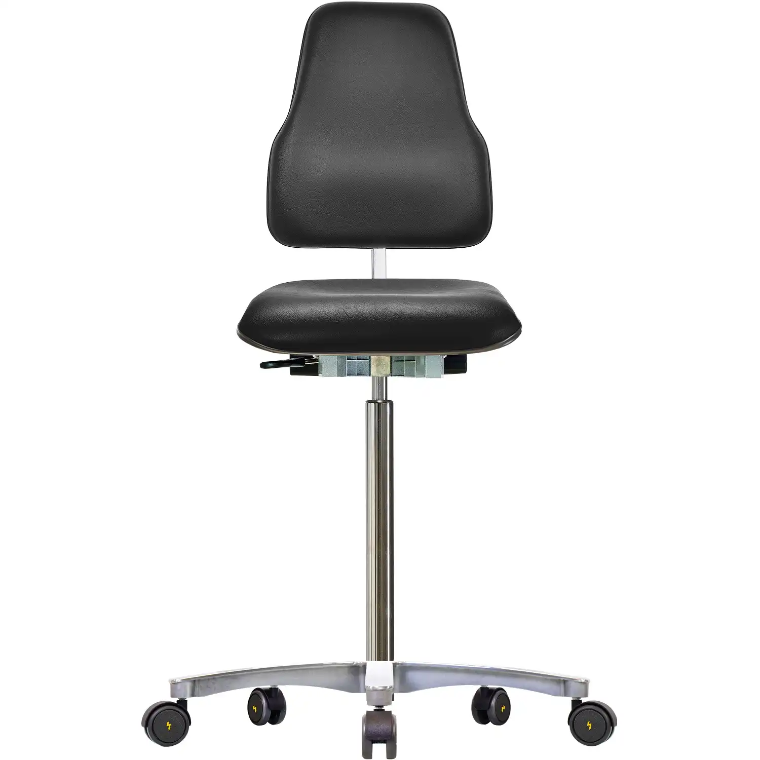 ESD Arbeitsstuhl hoch "WS 1611.20 KL XL Ergo ESD" Classic schwarz - Bild 1